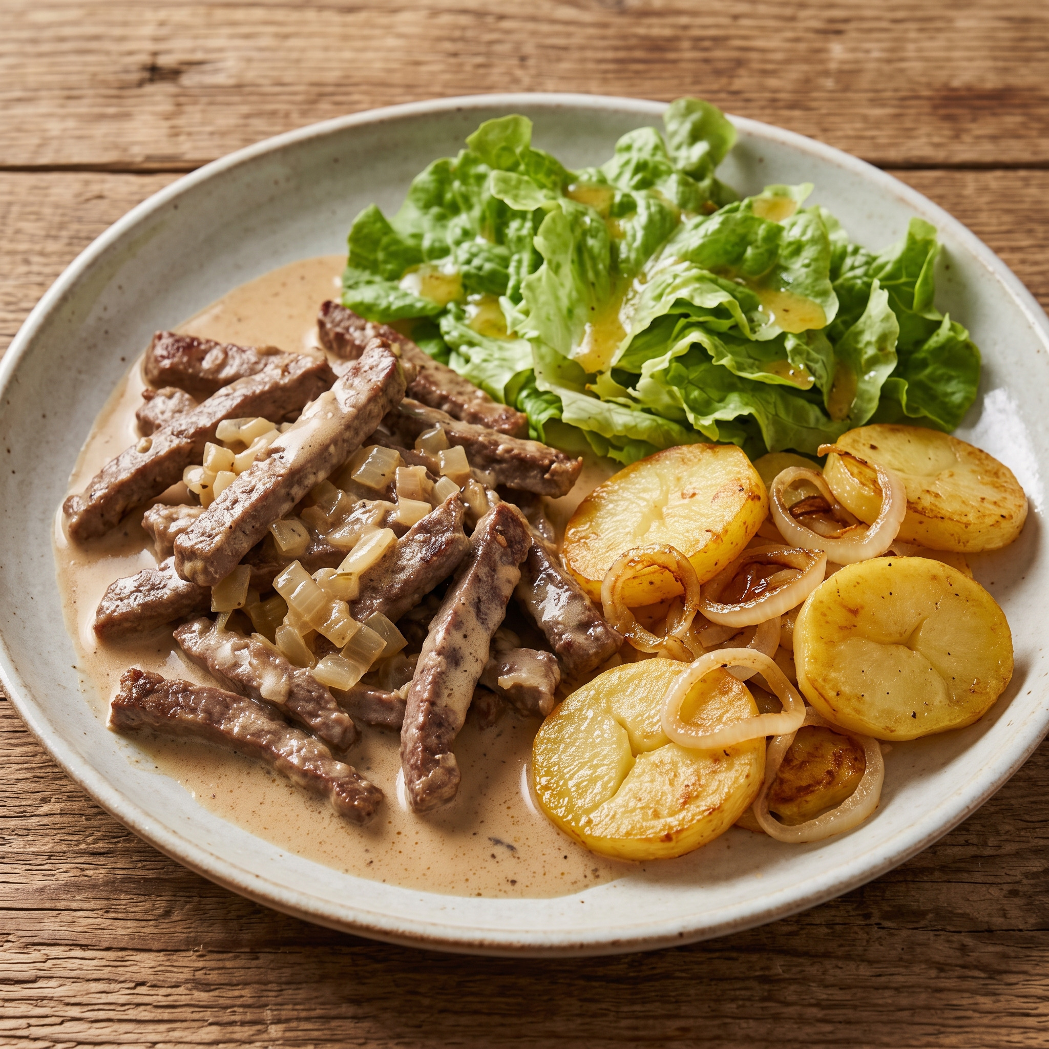 Badisches saures Leberle mit Brägele