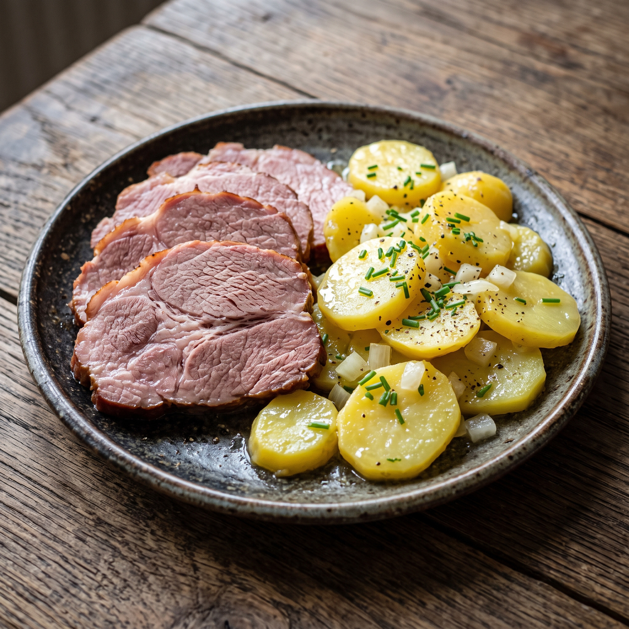Badisches Schäufele mit lauwarmem Kartoffelsalat