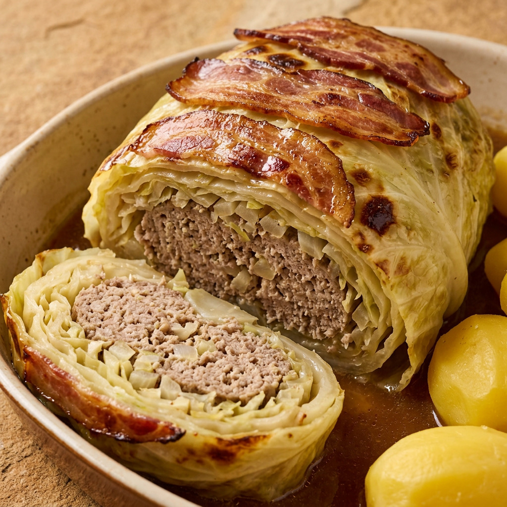 Bamberger Krautbraten mit Kartoffelgratin