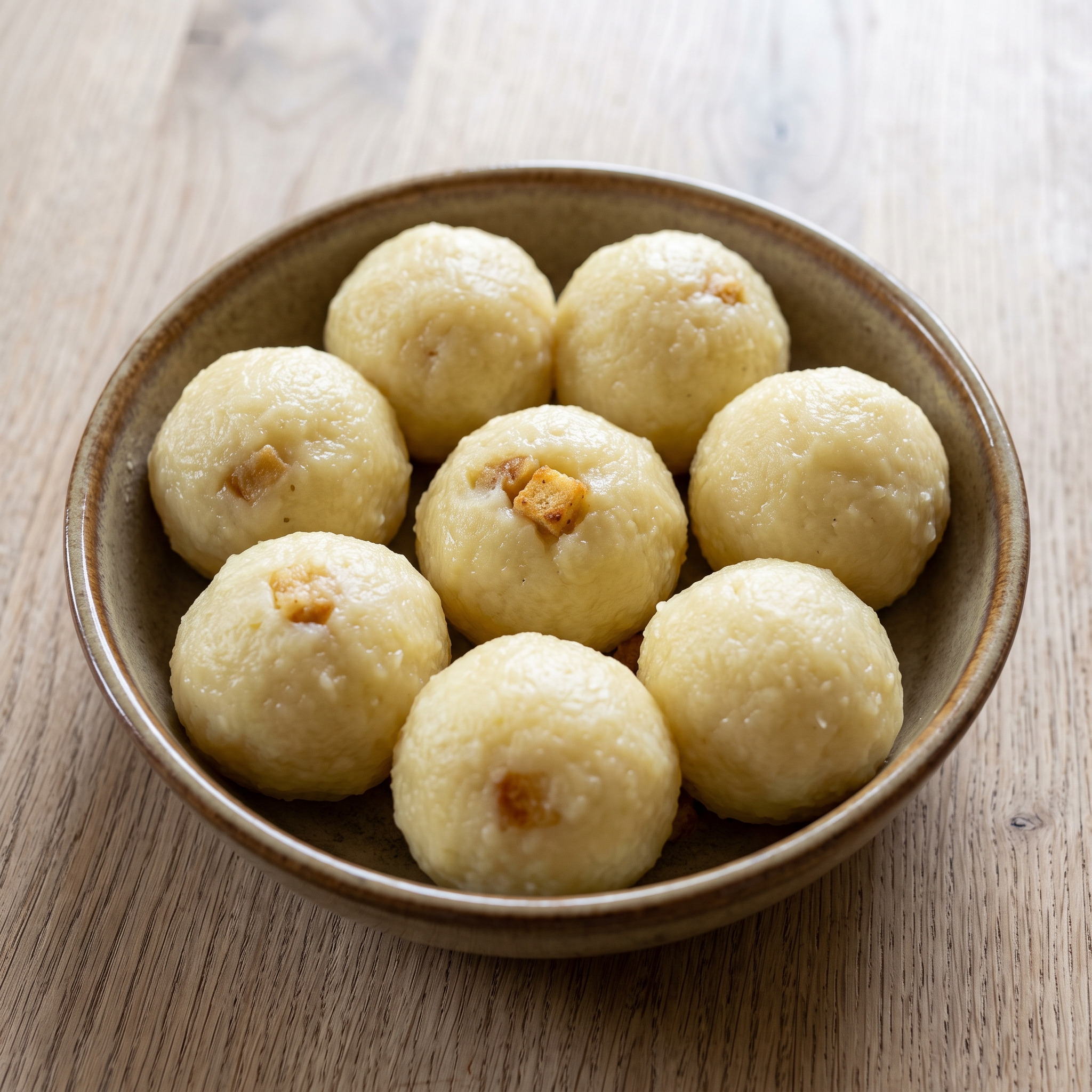 Bayerische Kartoffelknödel halb und halb