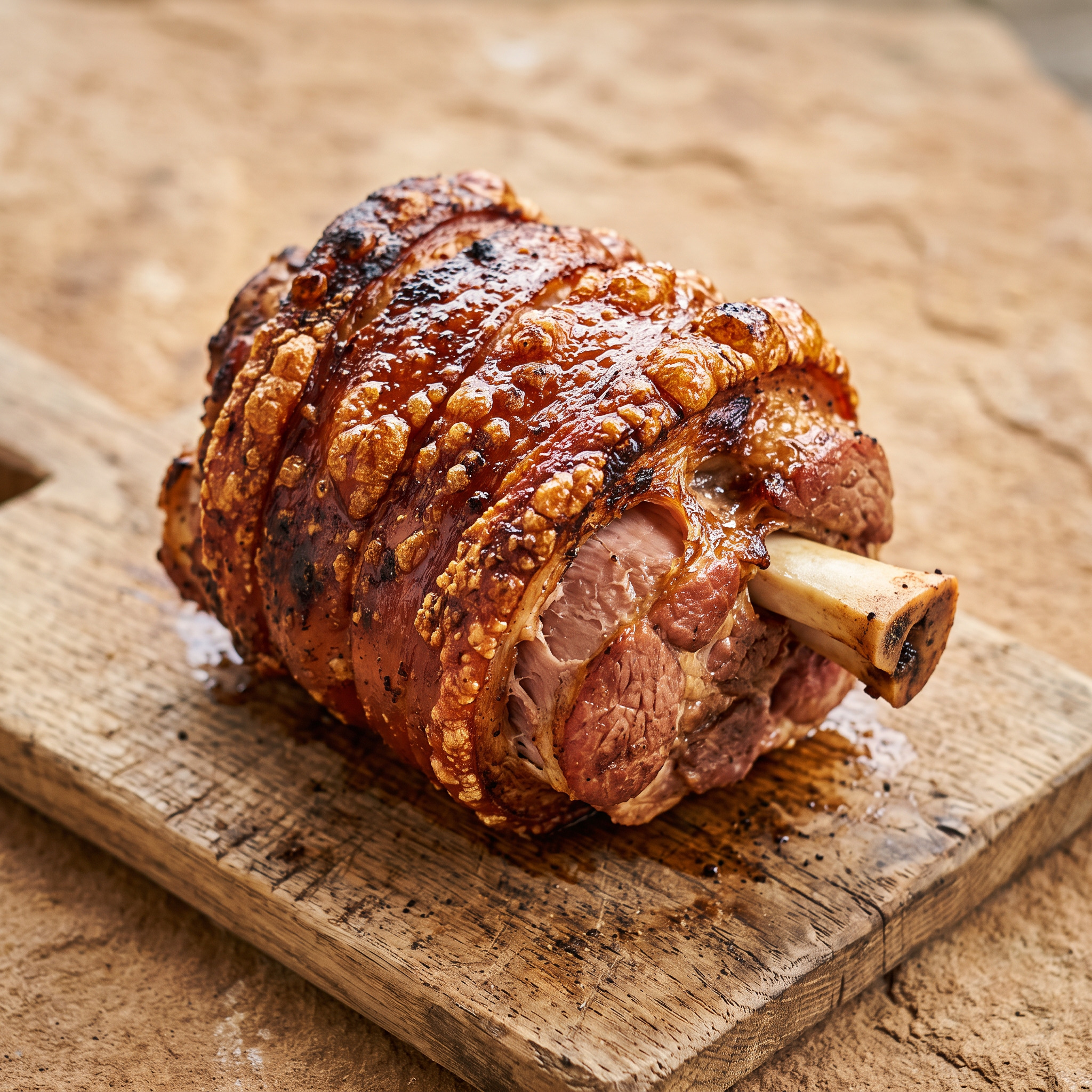 Bayerische Schweinshaxe vom Grill