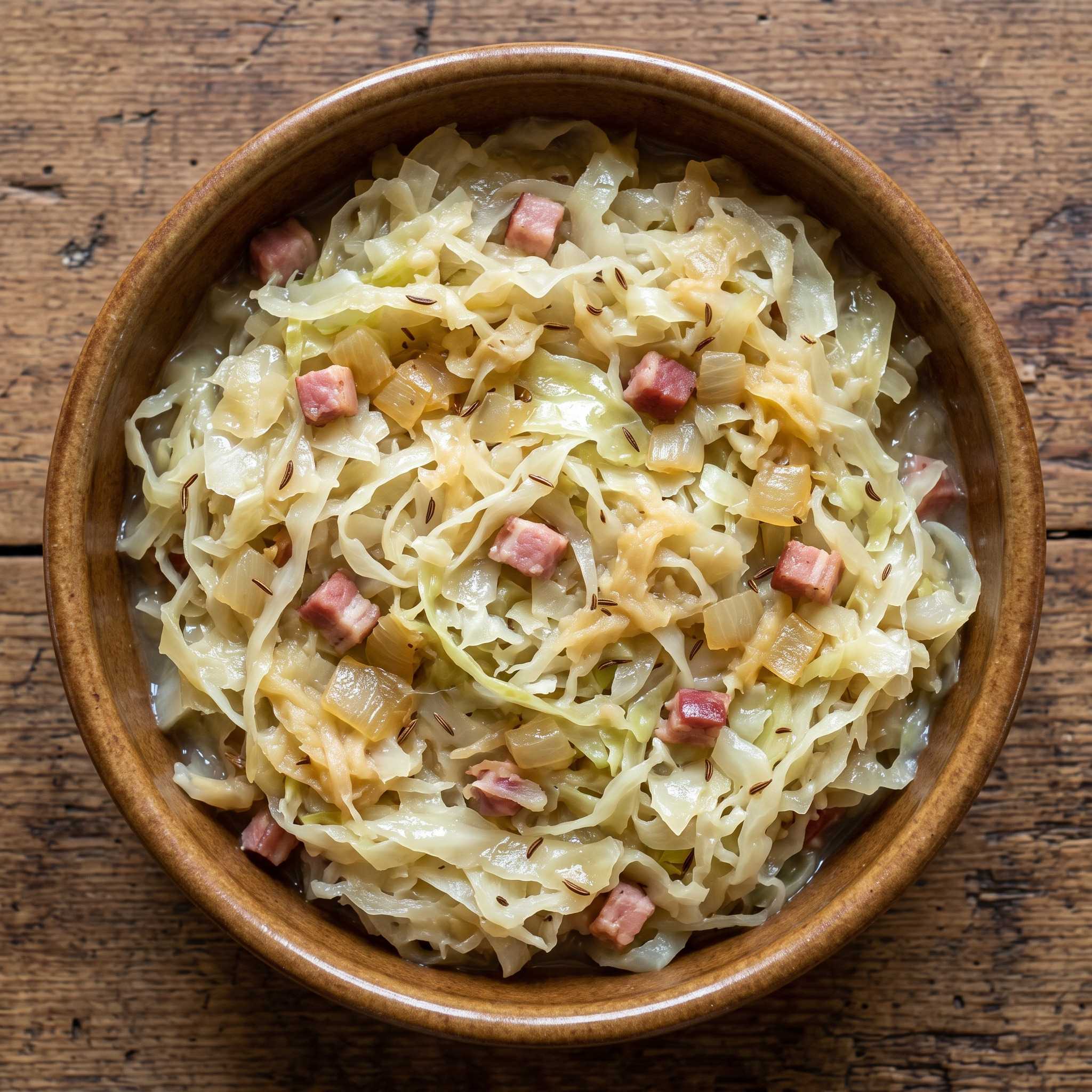 Bayrisch Kraut mit Speck und Apfel
