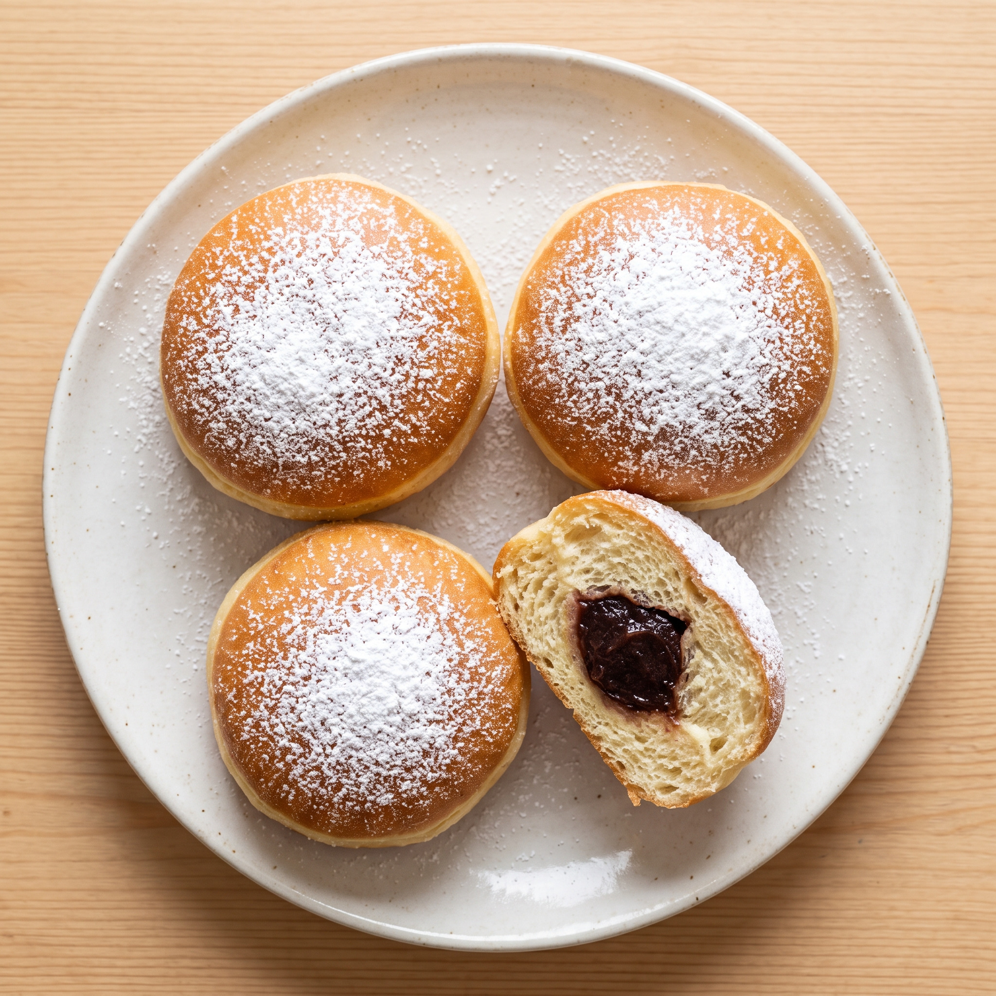 Berliner Pfannkuchen mit Pflaumenmus