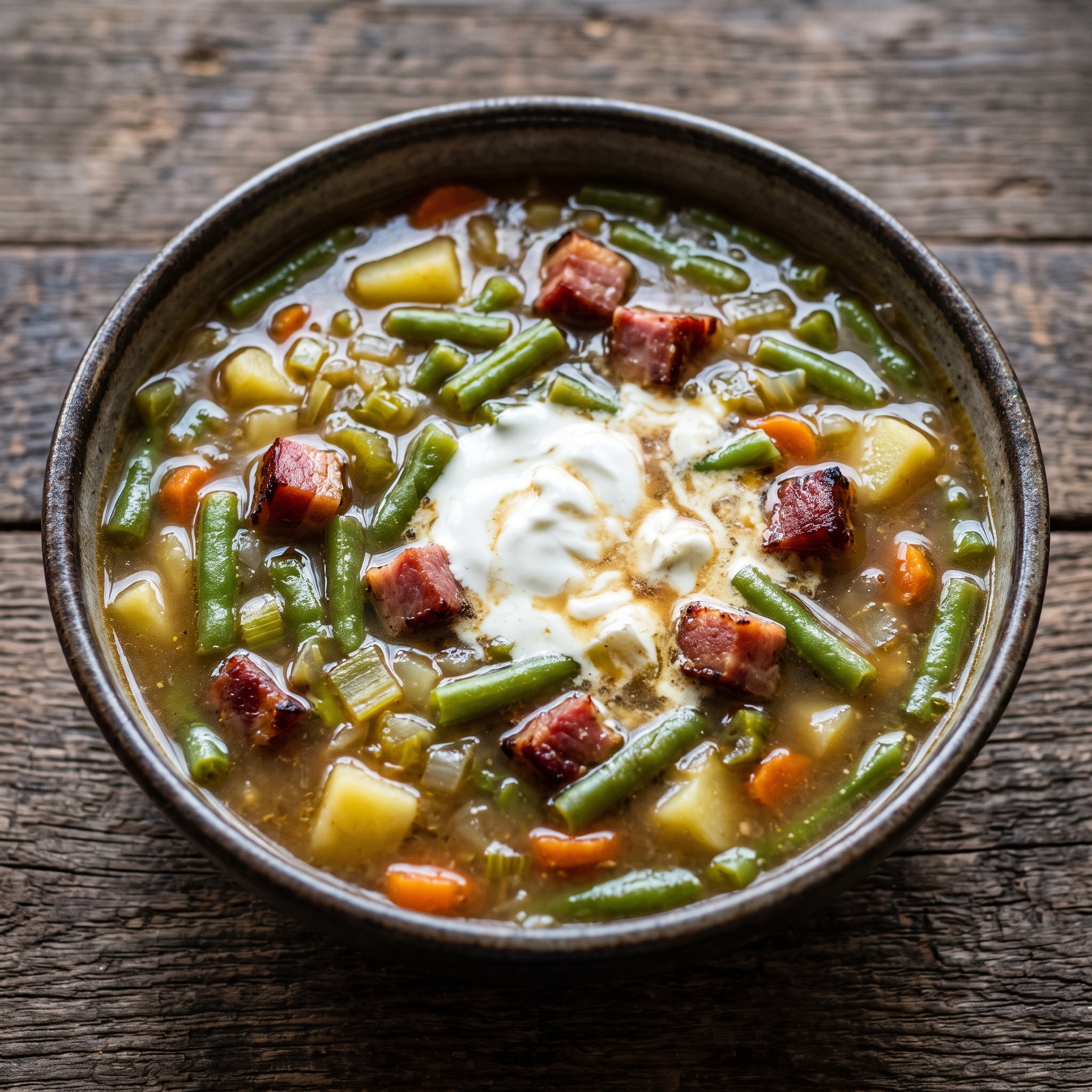 Bibbelsches Bohnesupp mit Dörrfleisch