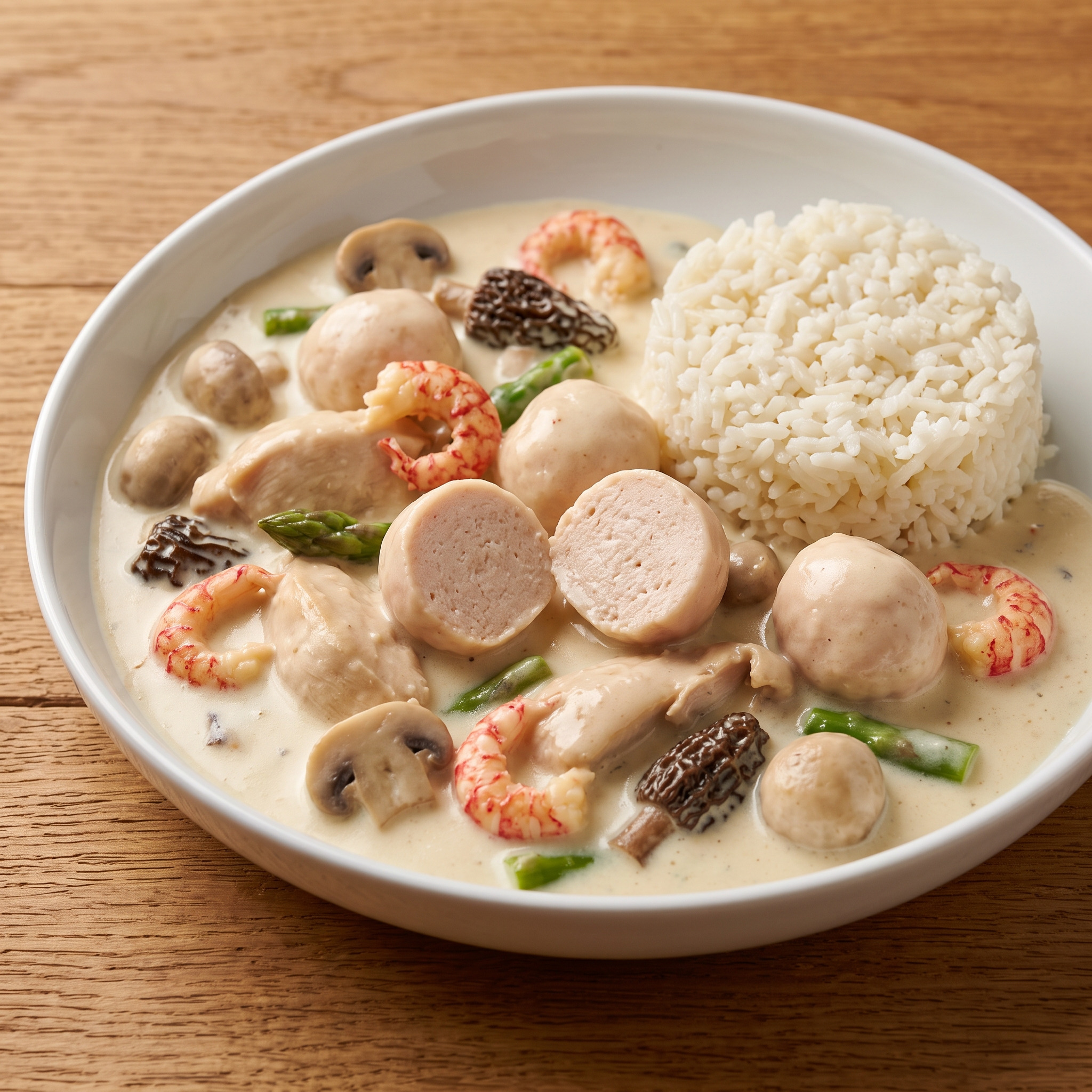 Bremer Kükenragout mit Kalbsklößchen