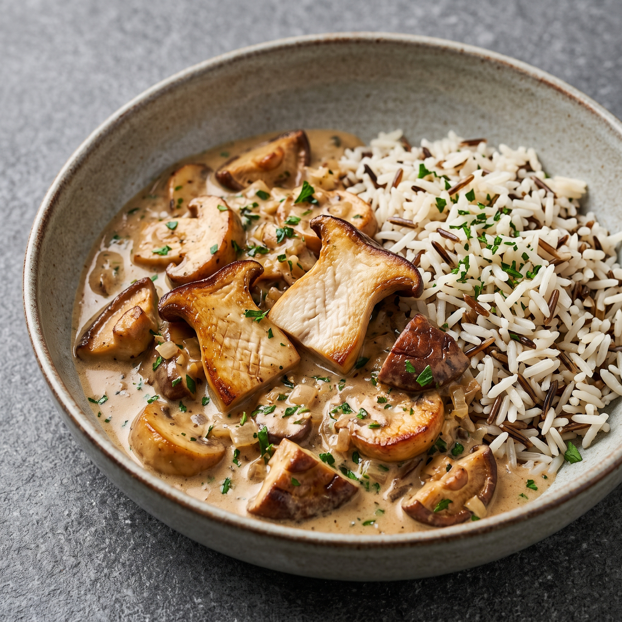 Bremer Pilzragout mit Kräuterseitlingen und Shiitake