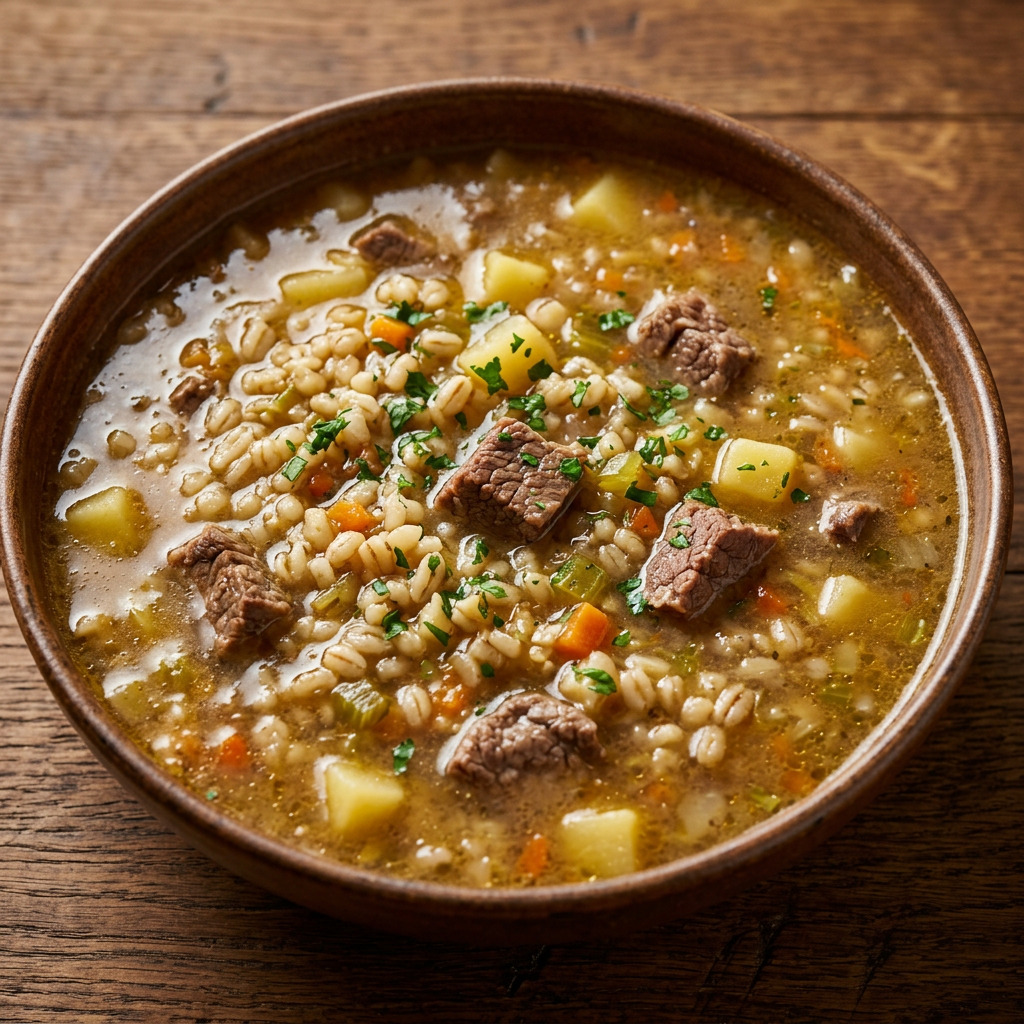 Graubesupp mit Rindfleisch
