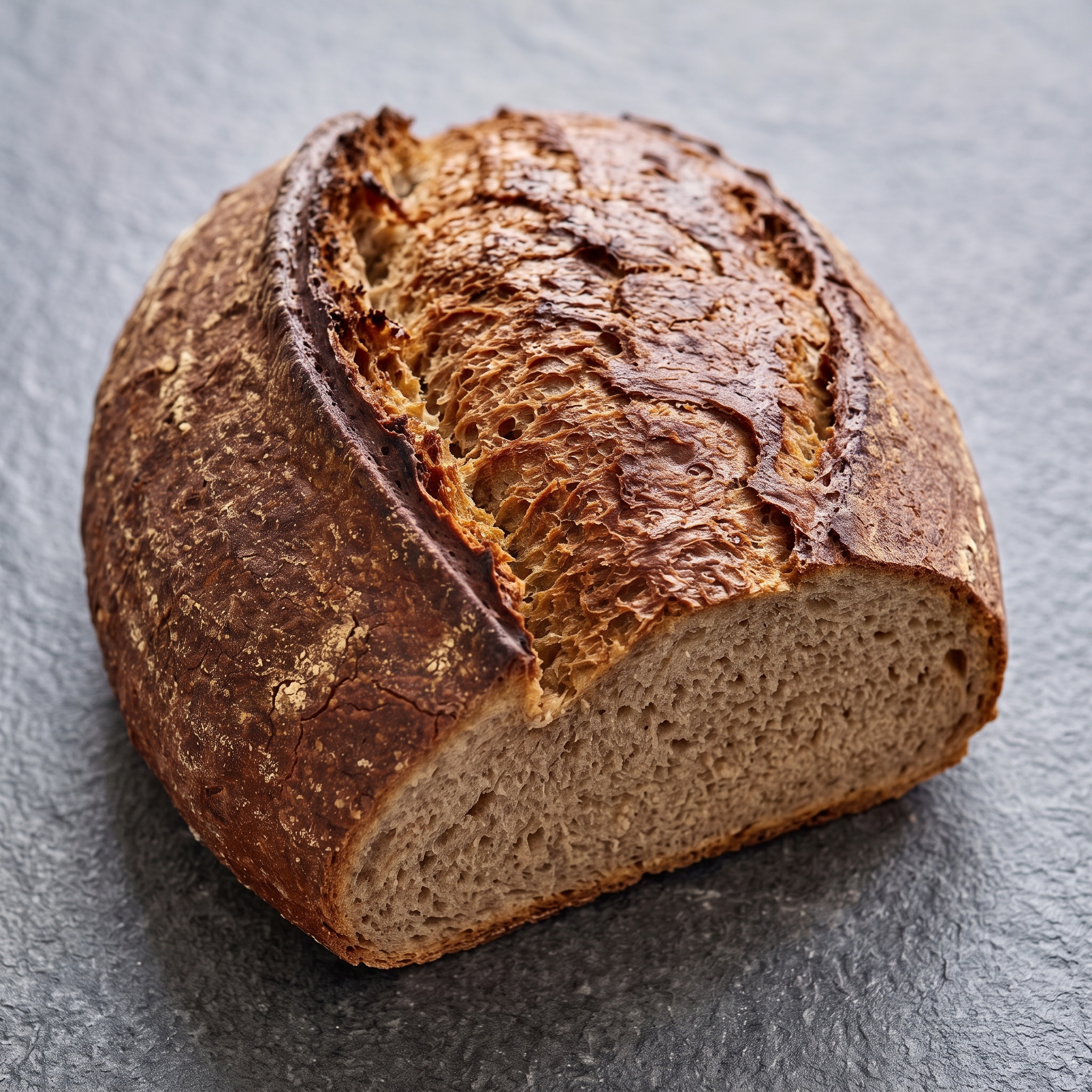 Roggenmischbrot aus Halle | Hallesches Landbrot mit Sauerteig | Kräftige Kruste, saftige Krume und fein-säuerliche Würze.