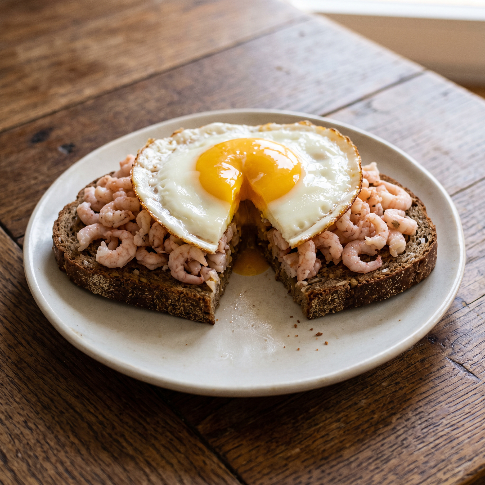 Küstenküche auf kräftigem Schwarzbrot