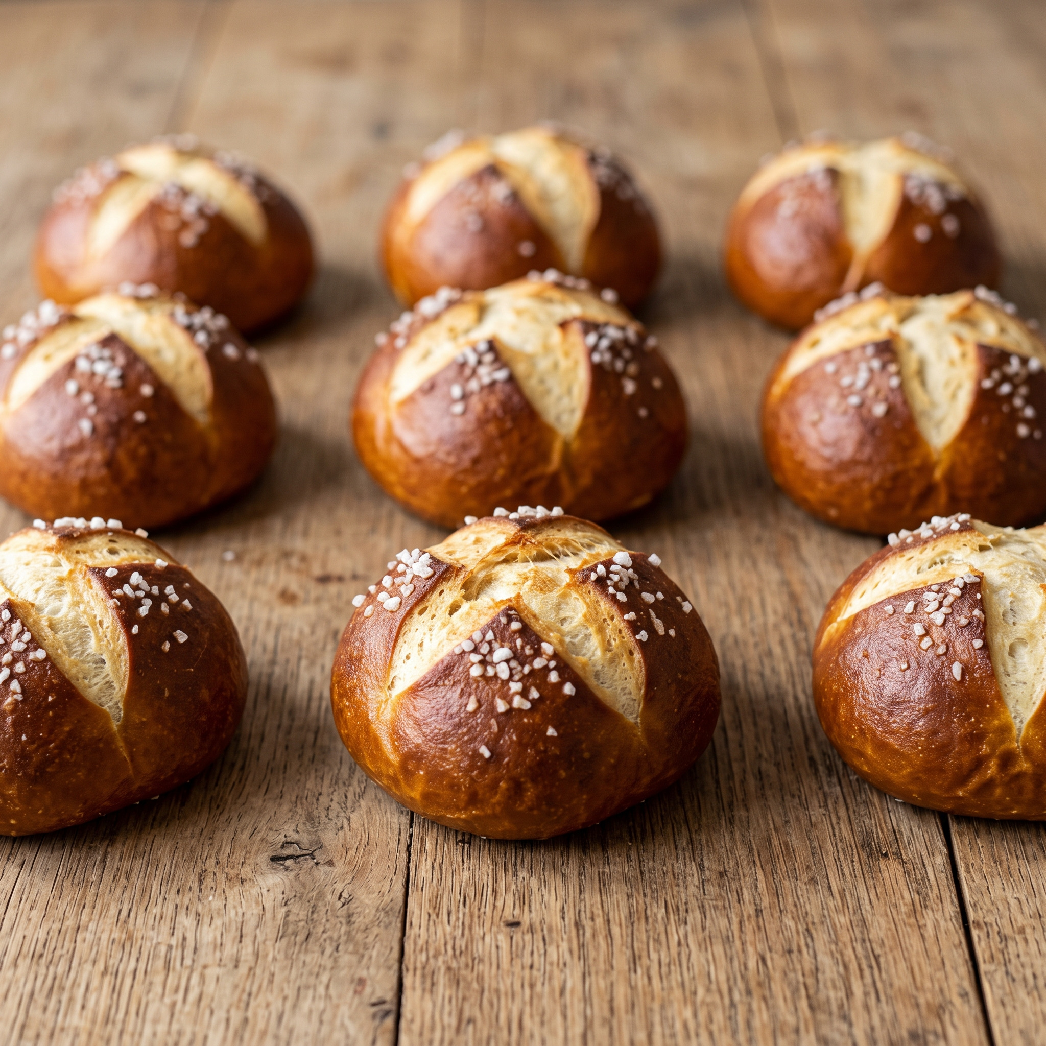 Hamburger Laugenbrötchen