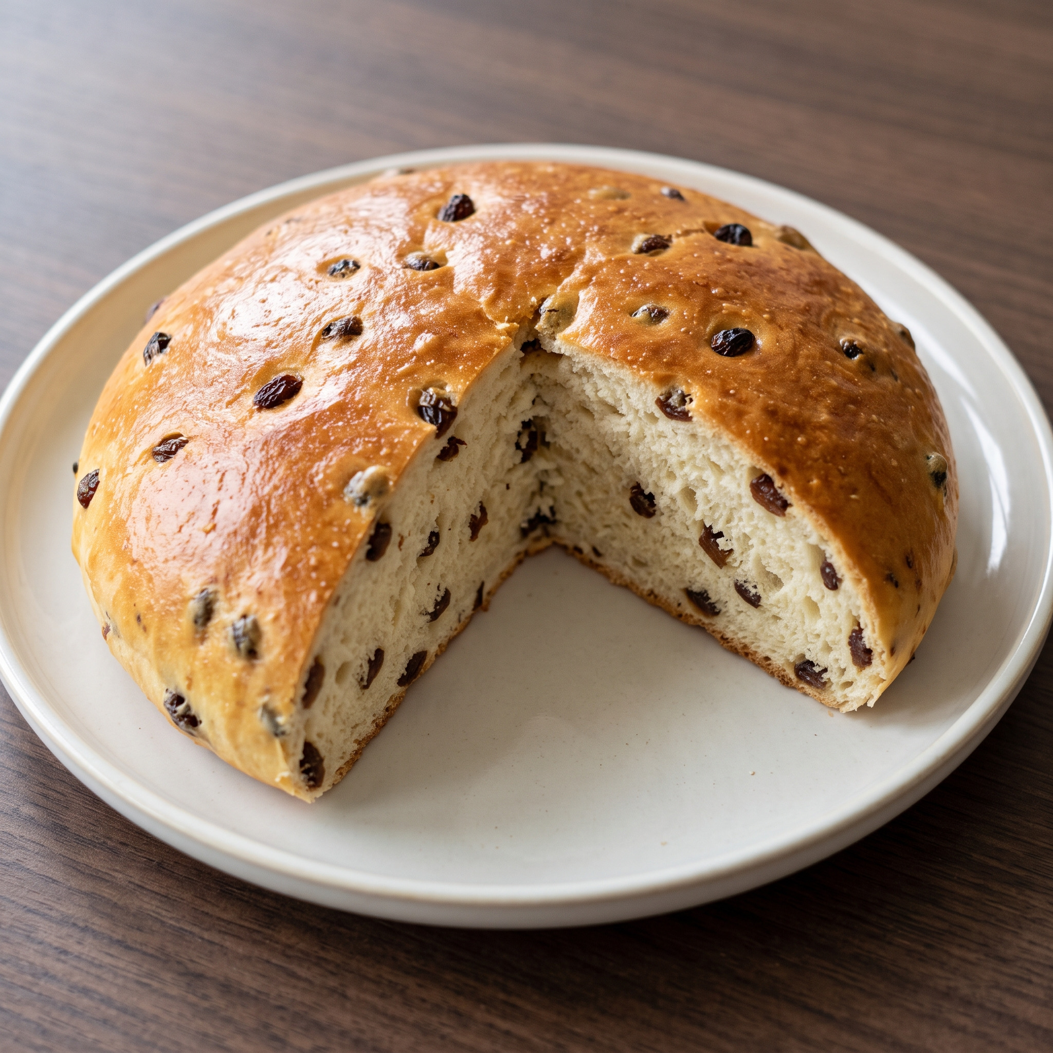 Goldbraune Wecken für die Kaffeetafel