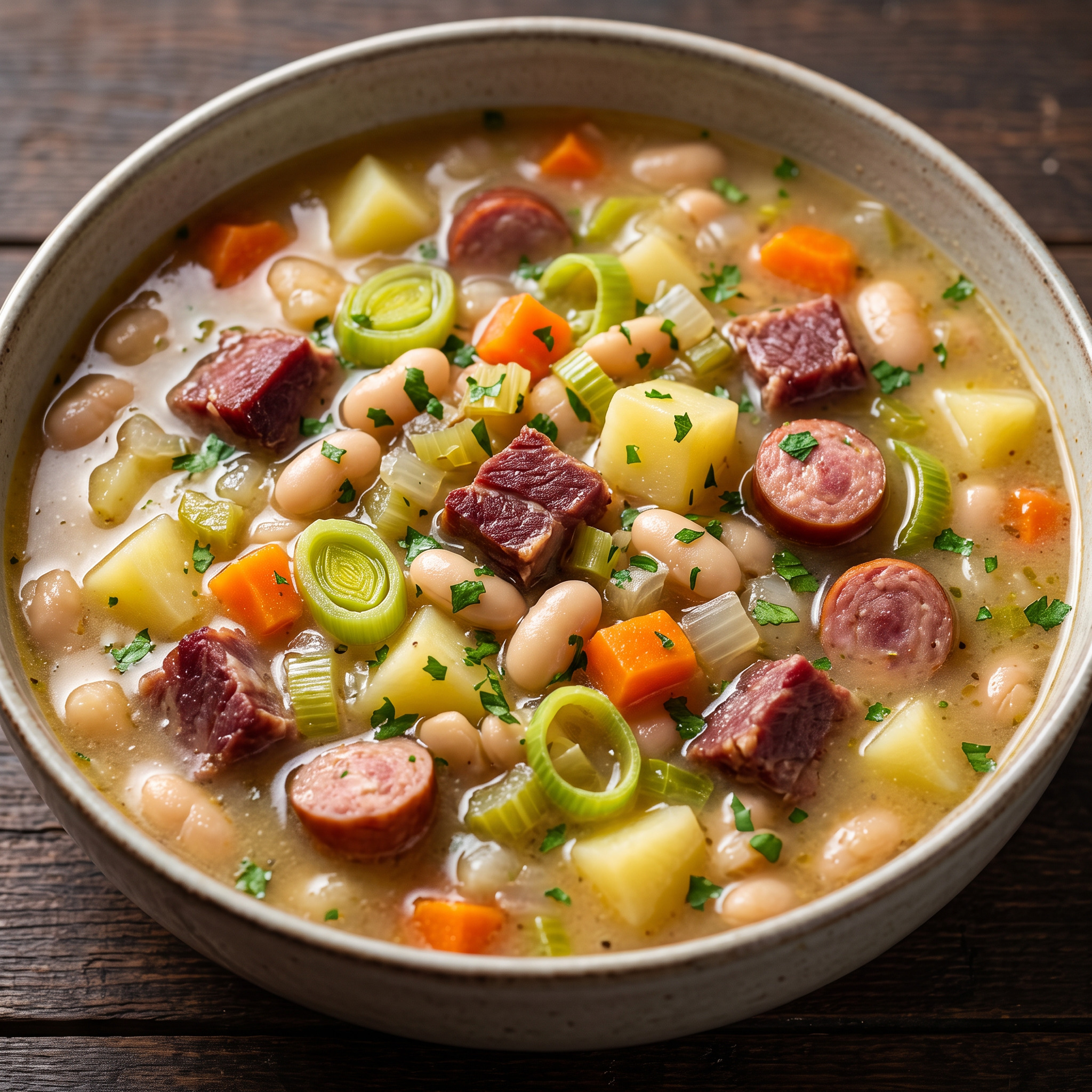 Heppenheimer Bohnensuppe: Hessischer Bohneneintopf