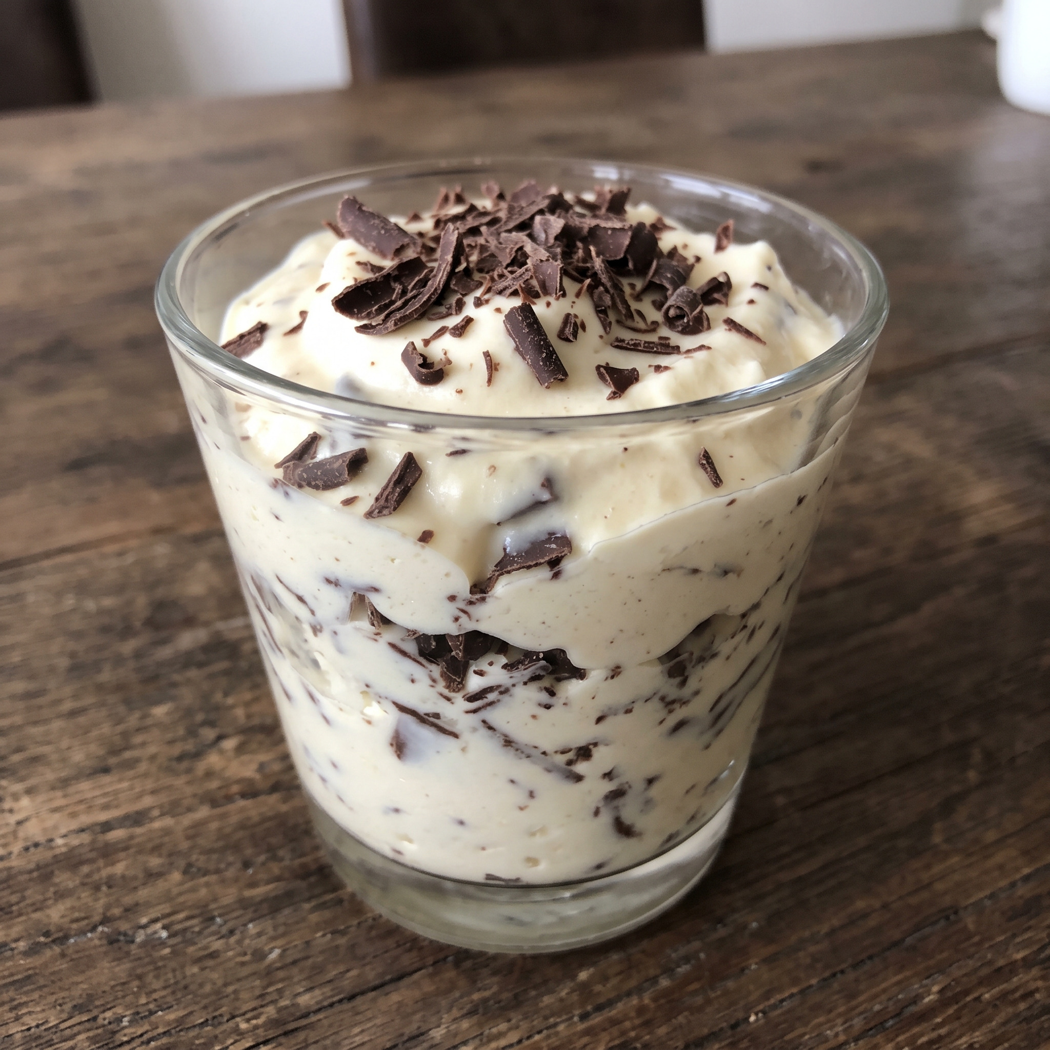 Westfälisches Dessert | Herrencreme | Luftige Vanillecreme mit Rum und Schokoraspel