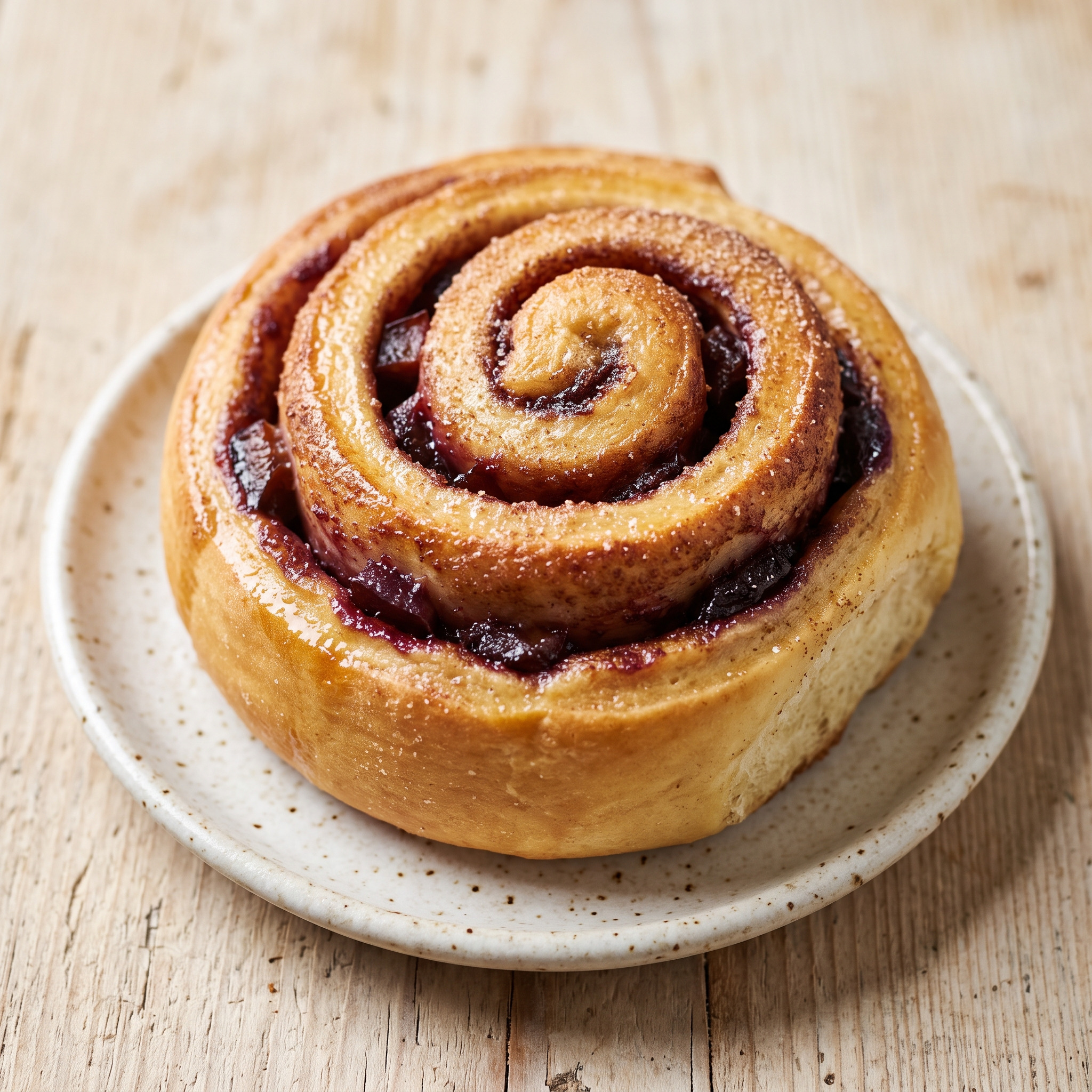 Hessische Butterschnecke mit Pflaumenmus