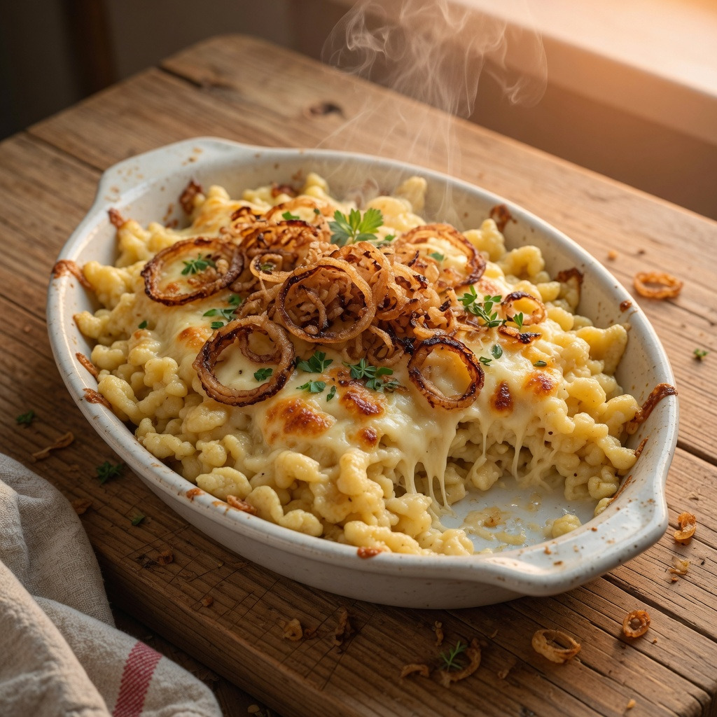 Käsespätzle aus dem Allgäu.
