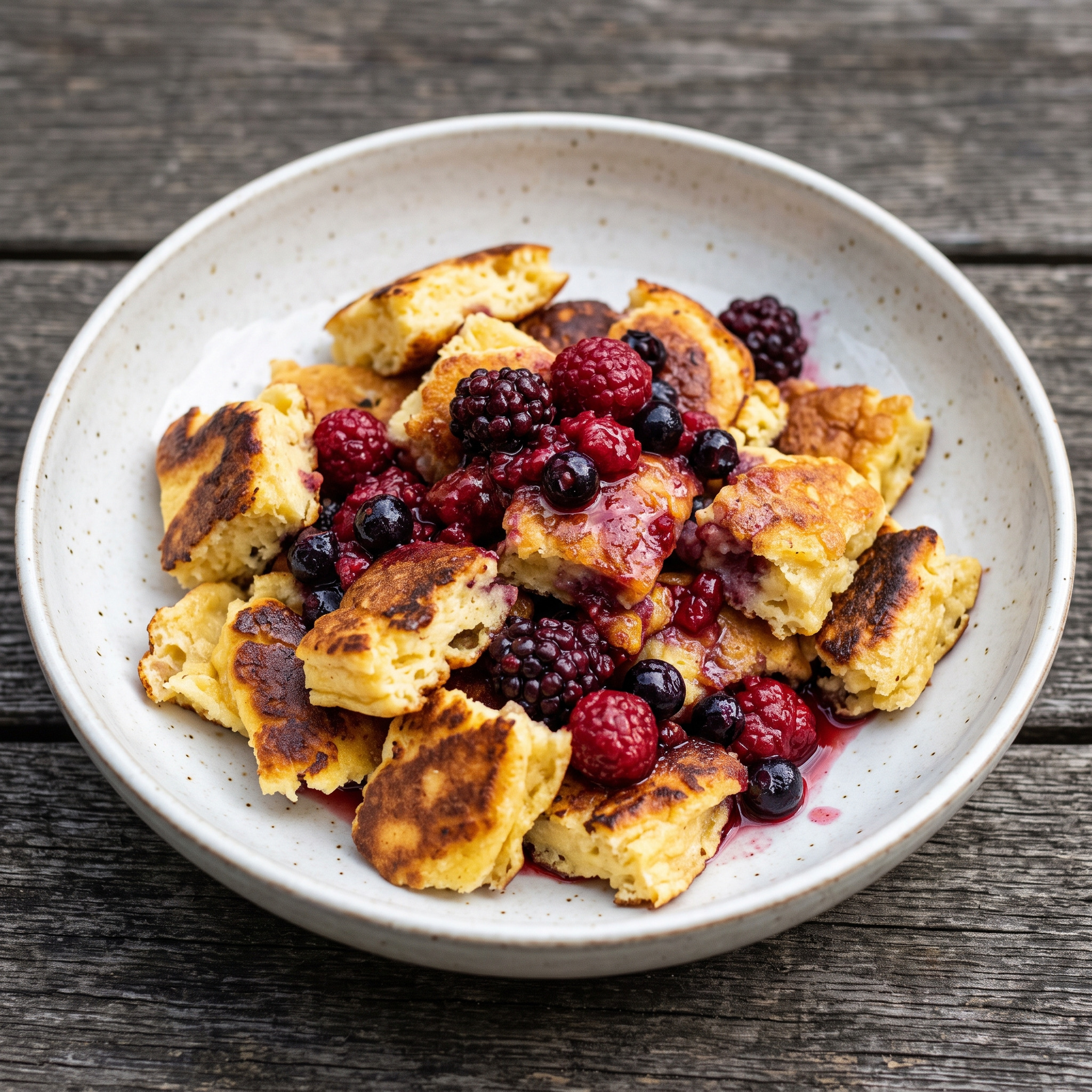 Kaiserschmarrn mit beschwipsten Beeren