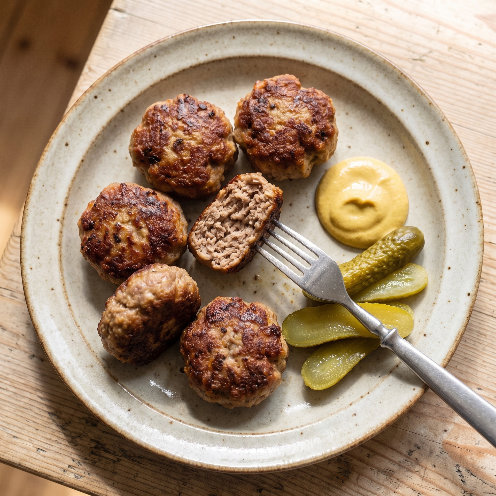 Berliner Fingerfood | Kleine Buletten | Saftig gebraten, würzig im Kern, knusprig außen