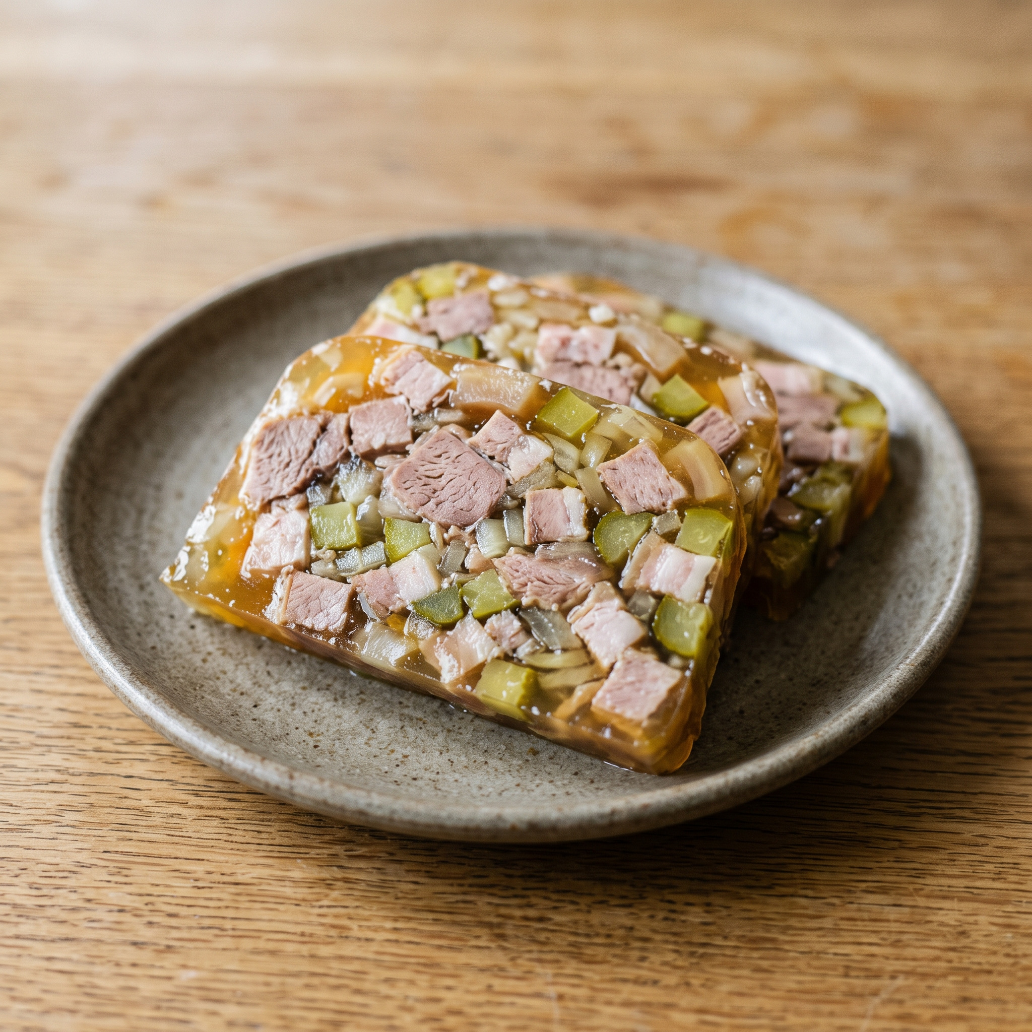 Kopfsülze mit Schweinebacken aus der Lüneburger Heide