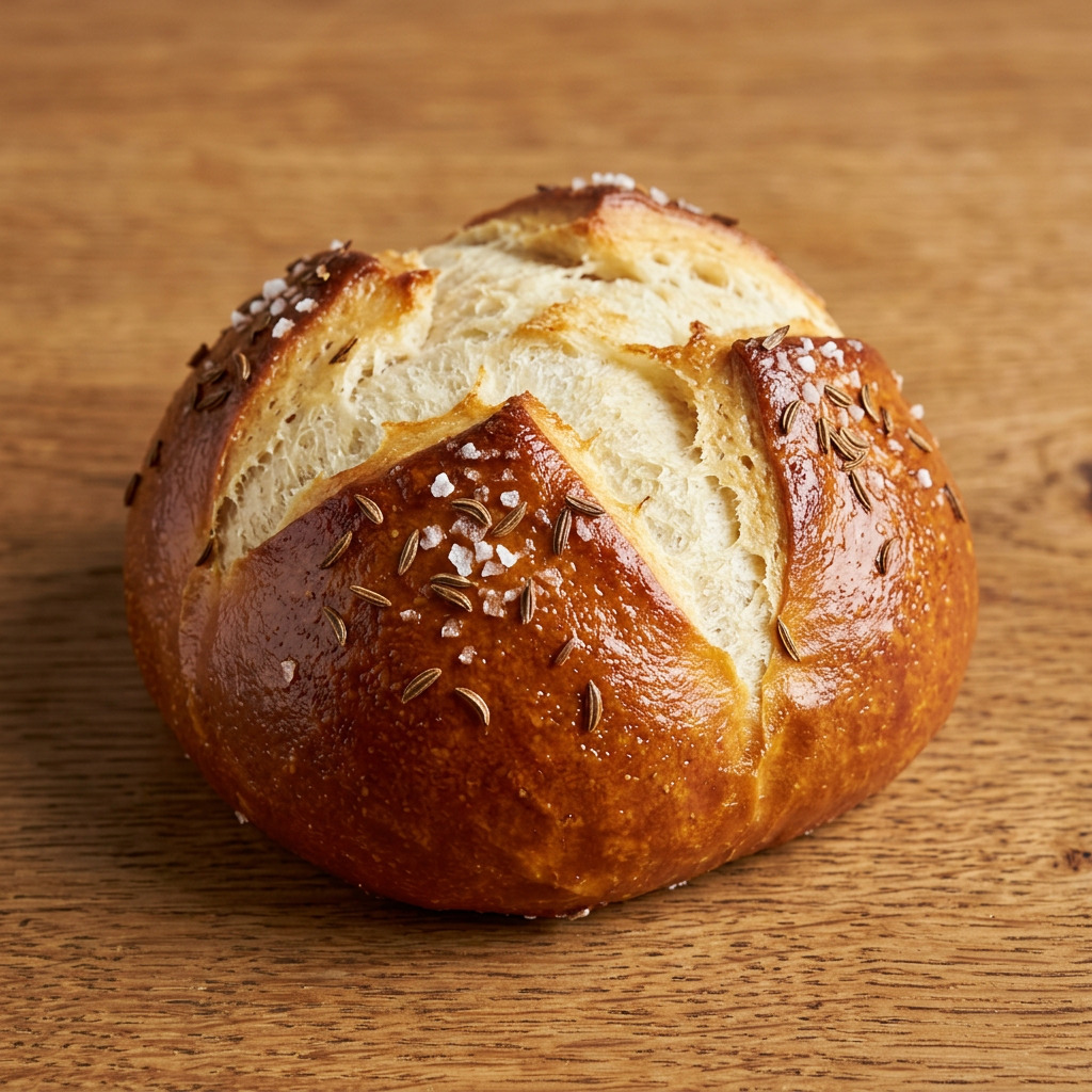Kümmel-Laugenbrötchen aus Sachsen