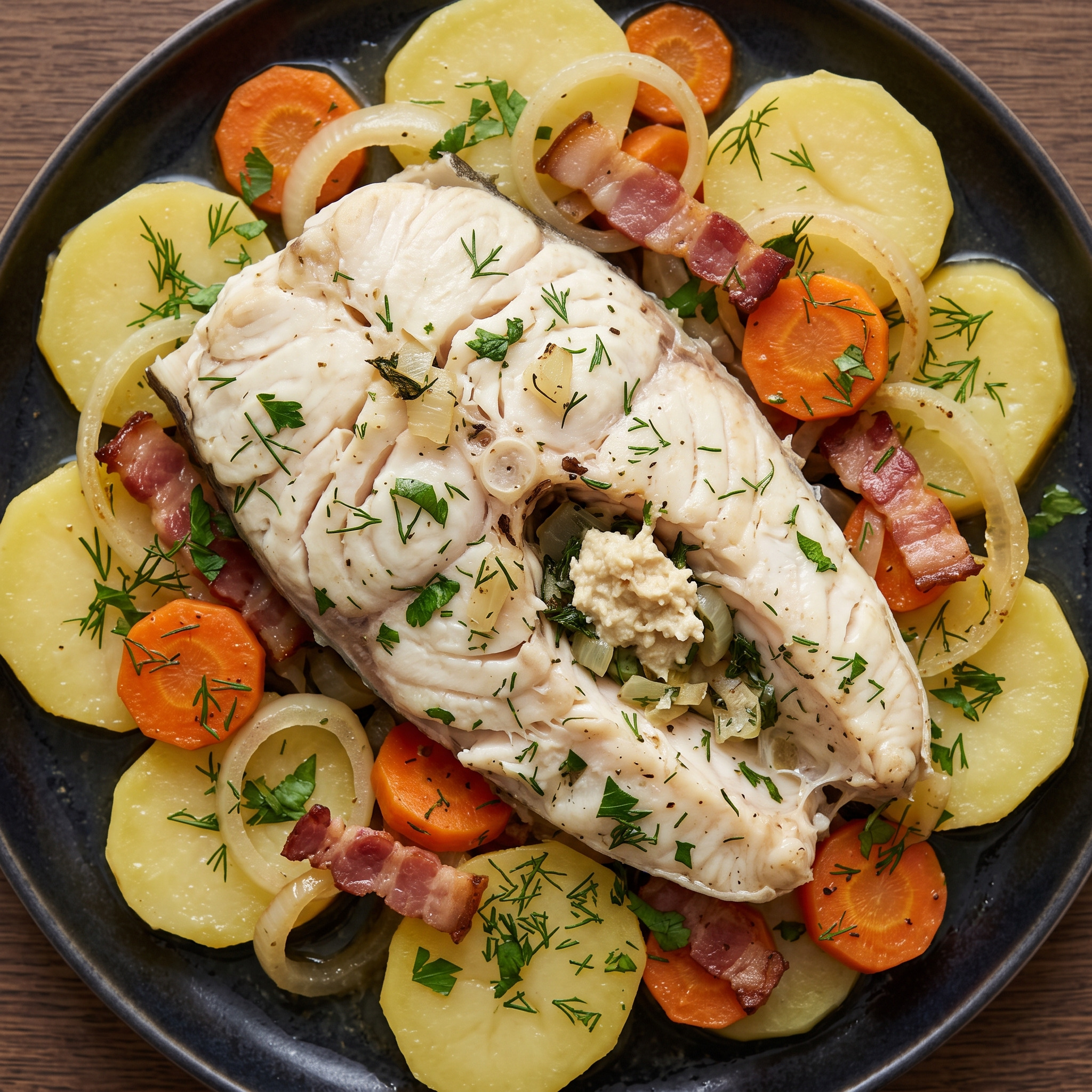 Mecklenburger Fischpfanne mit Hecht