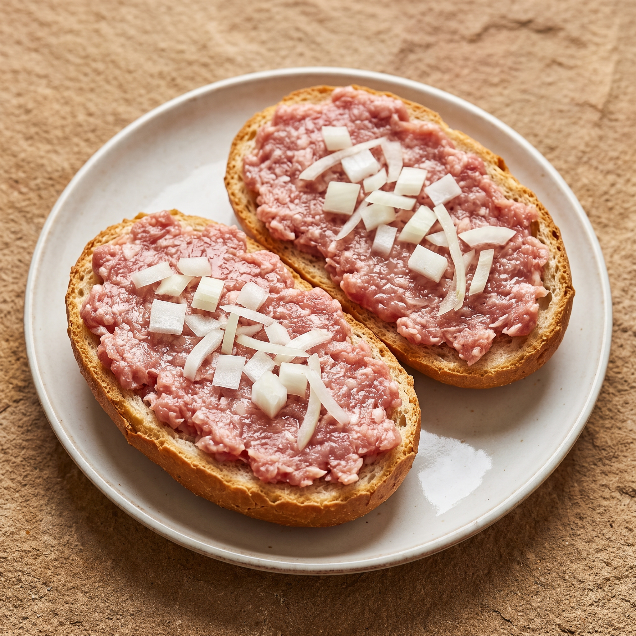 Herzhaftes Mettbrötchen aus NRW