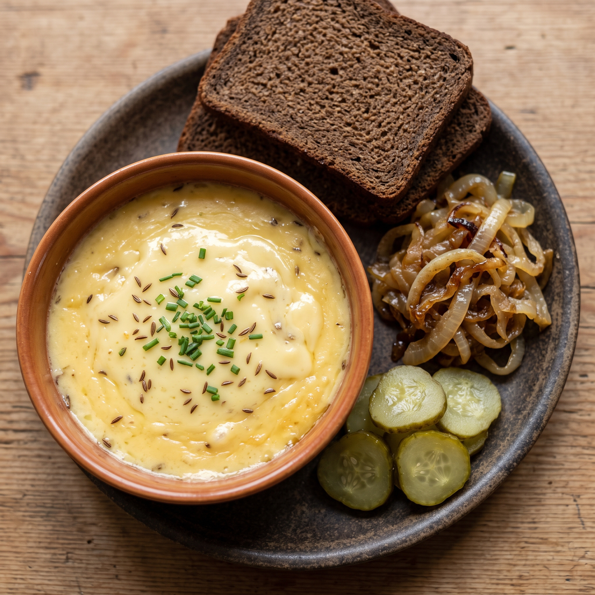 Nieheimer Kochkäse – warm serviert