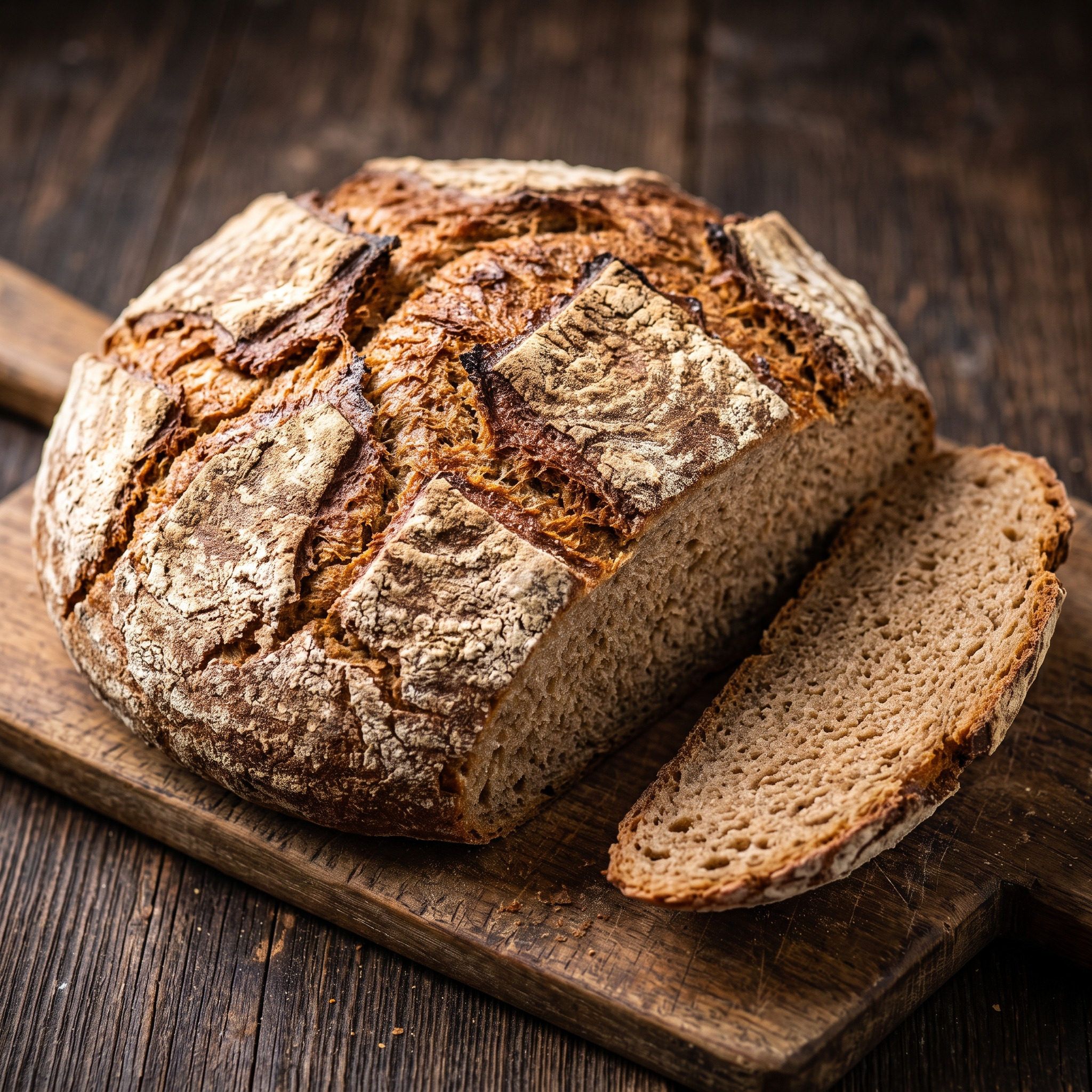 Pfälzer Bauernbrot mit Roggensauerteig