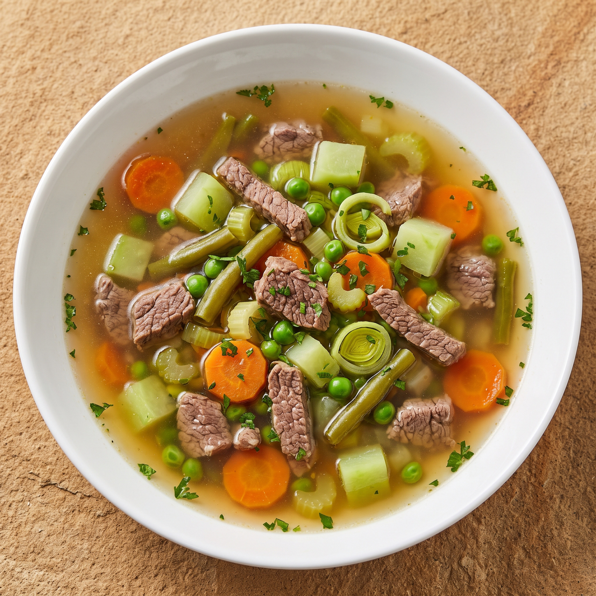 Quer durch de Gadde mit Rindfleisch