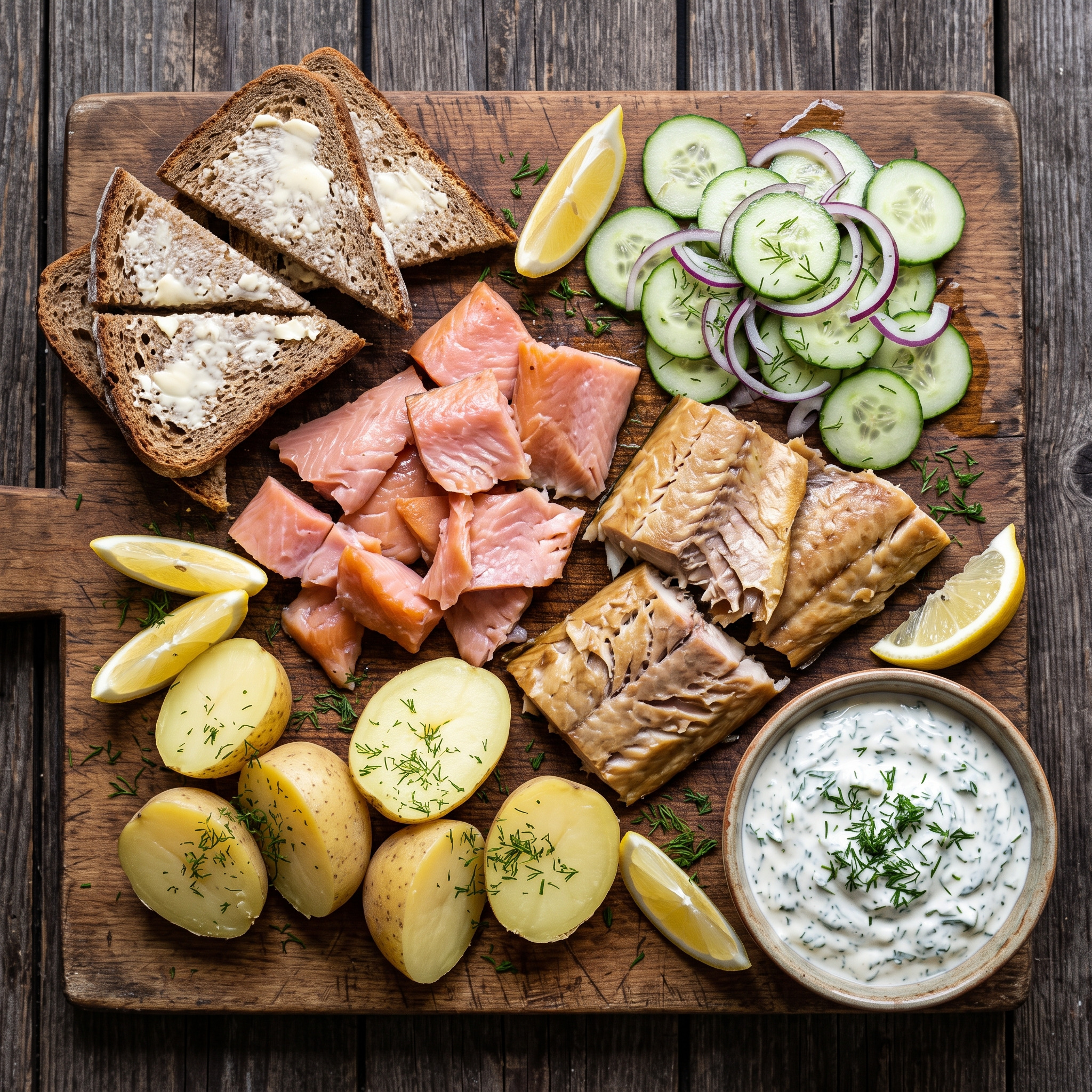 Mecklenburgische Räucherfischplatte