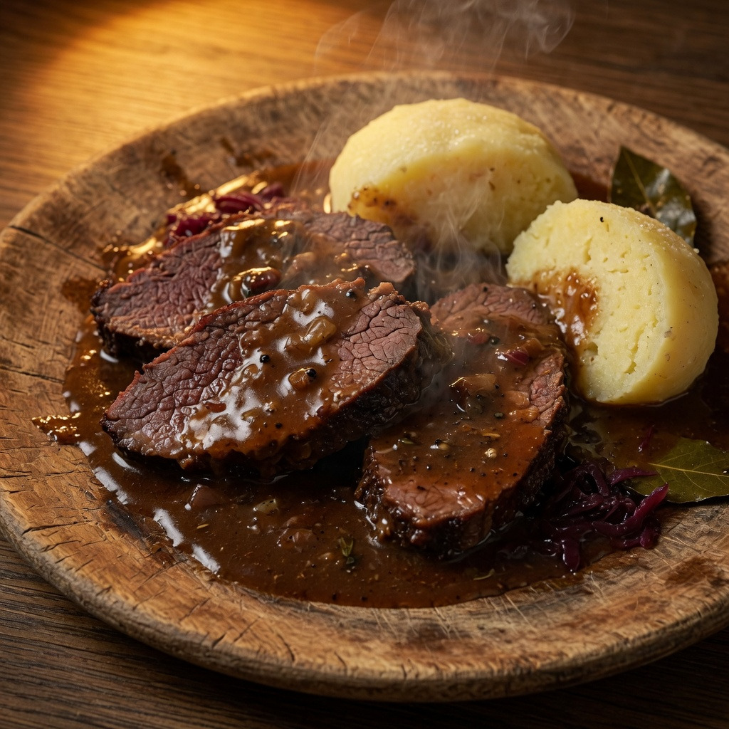 Rheinischer Sauerbraten mit Rosinen