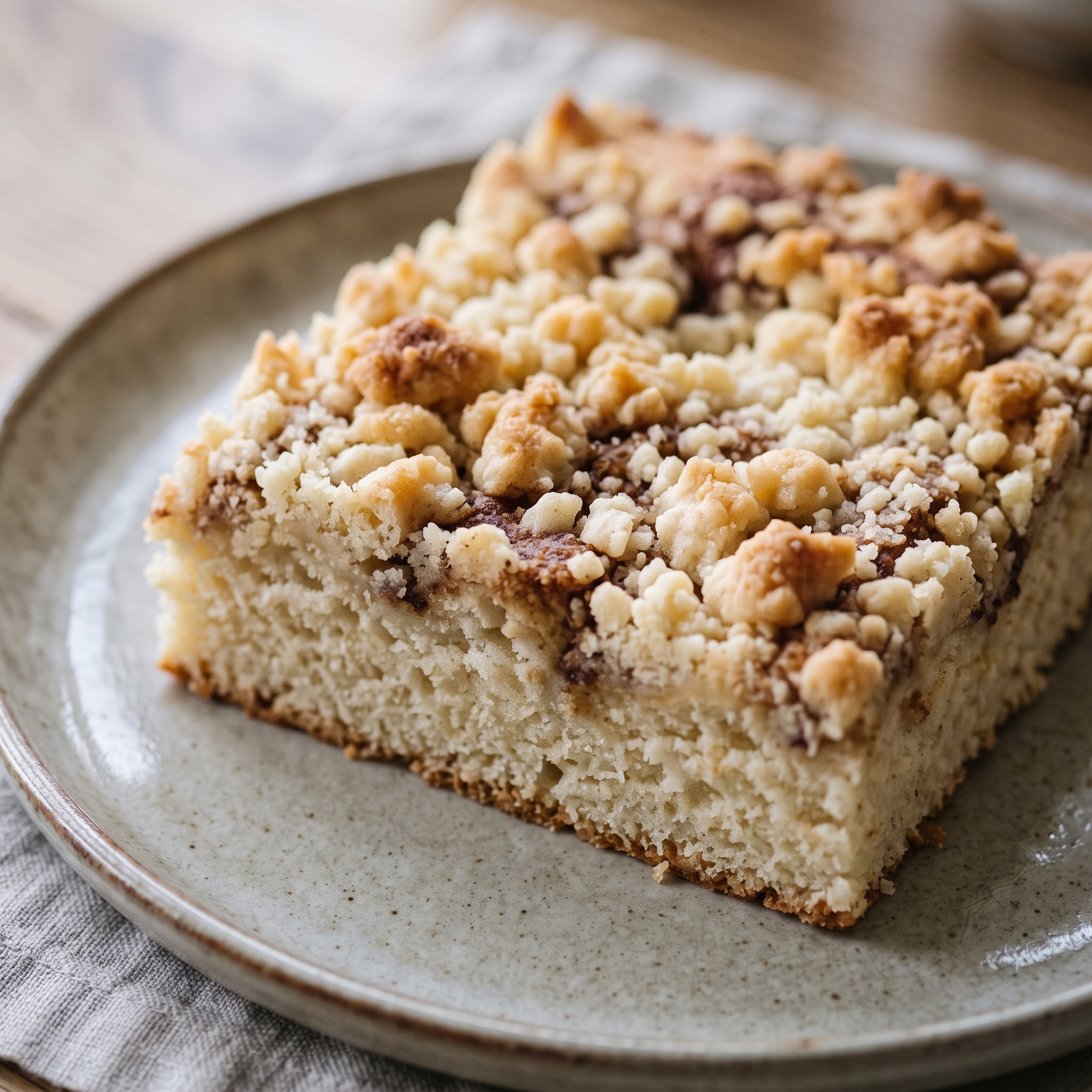 Saarländischer Blechkuchen | Saarländischer Krimmelkuche | Lockerer Hefeboden mit buttrigen Streuseln und feiner Zimtnote