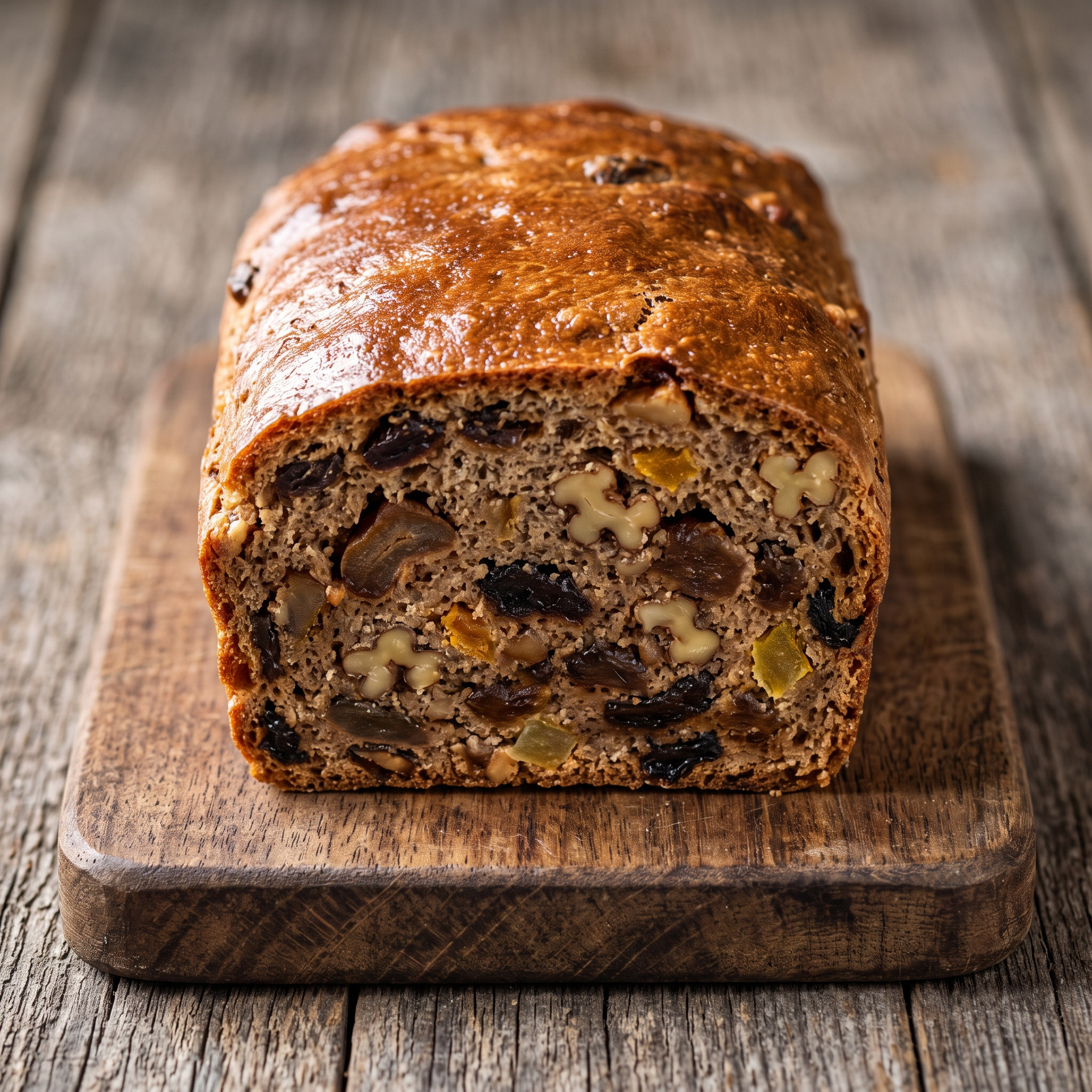 Saarländisches Früchtebrot mit Dörrbirnen und Walnüssen