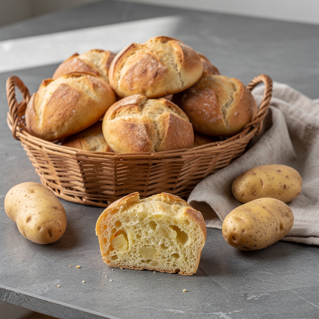 Sächsische Kartoffelbrötchen – goldbraun und herrlich saftig