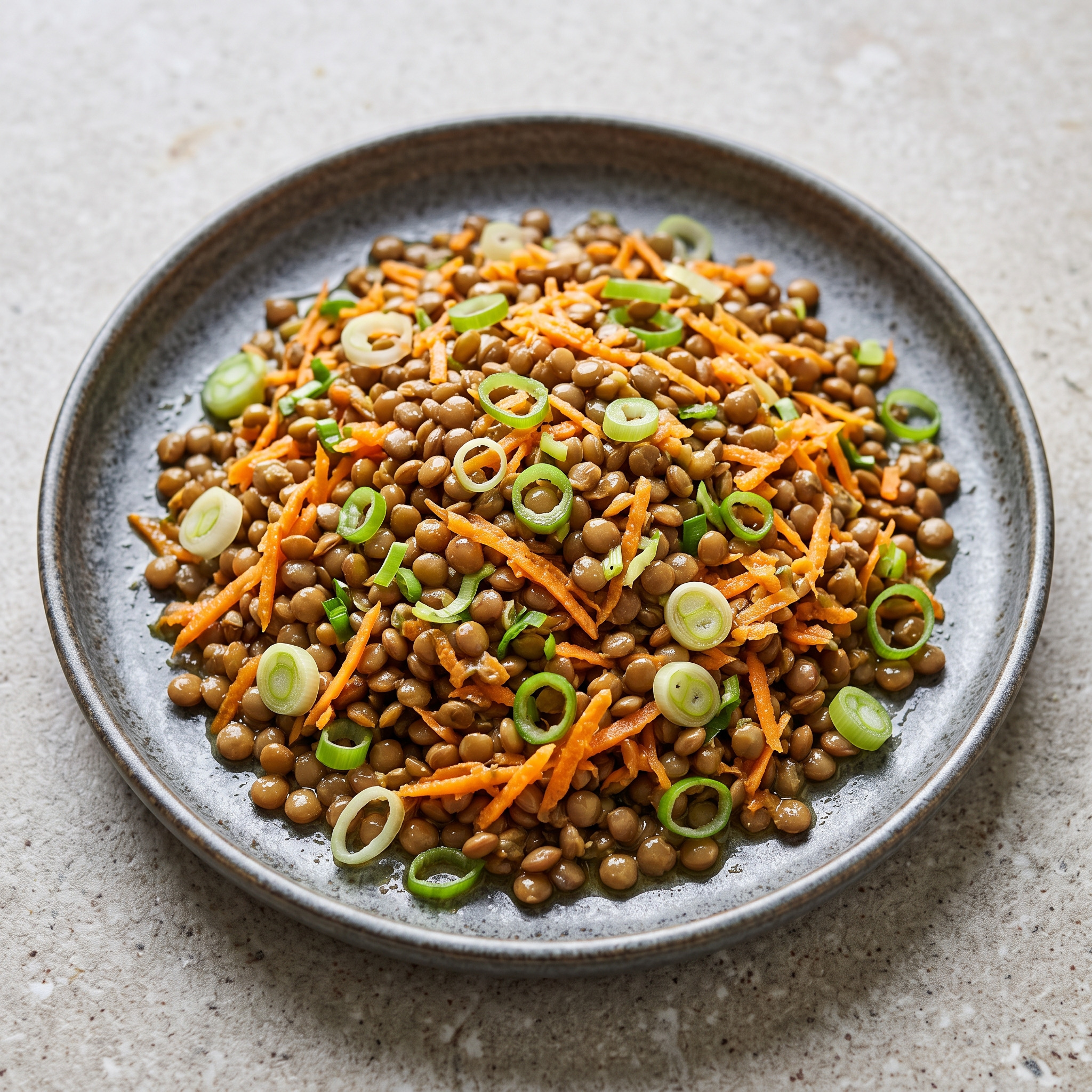 Sächsischer Linsensalat mit Leindotteröl