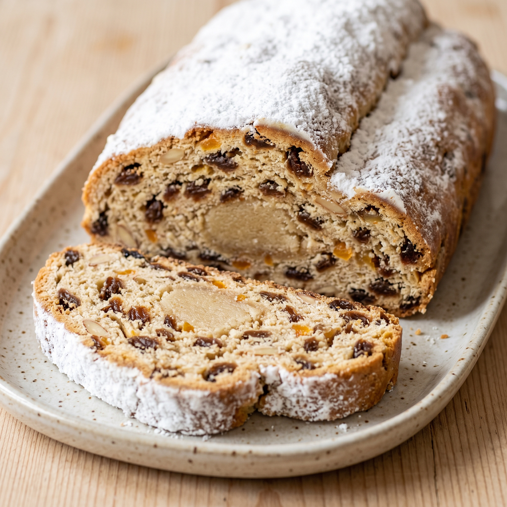 Sächsischer Marzipanstollen mit Rumrosinen