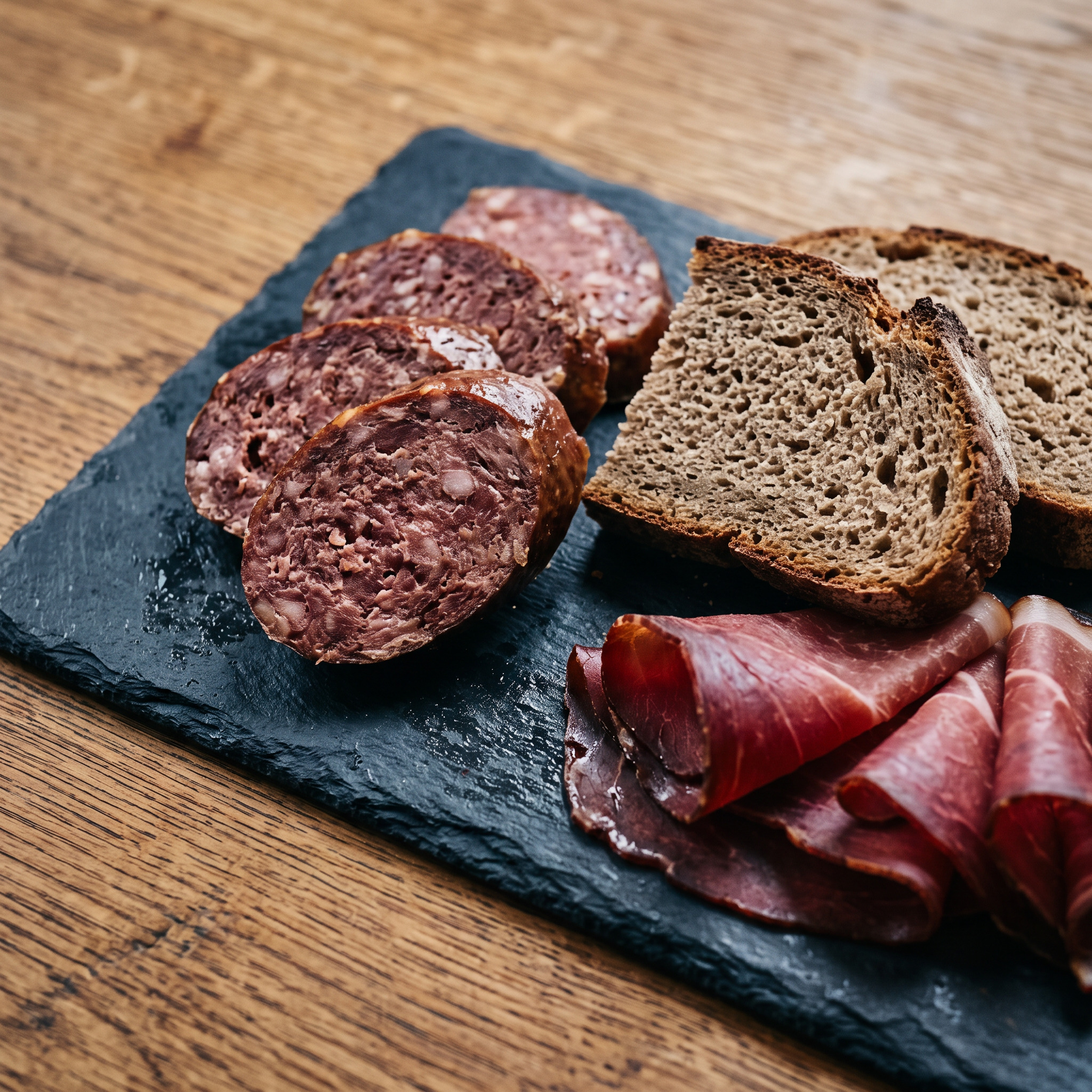 Schwarzwälder Vesperplatte mit Hausmacherwurst