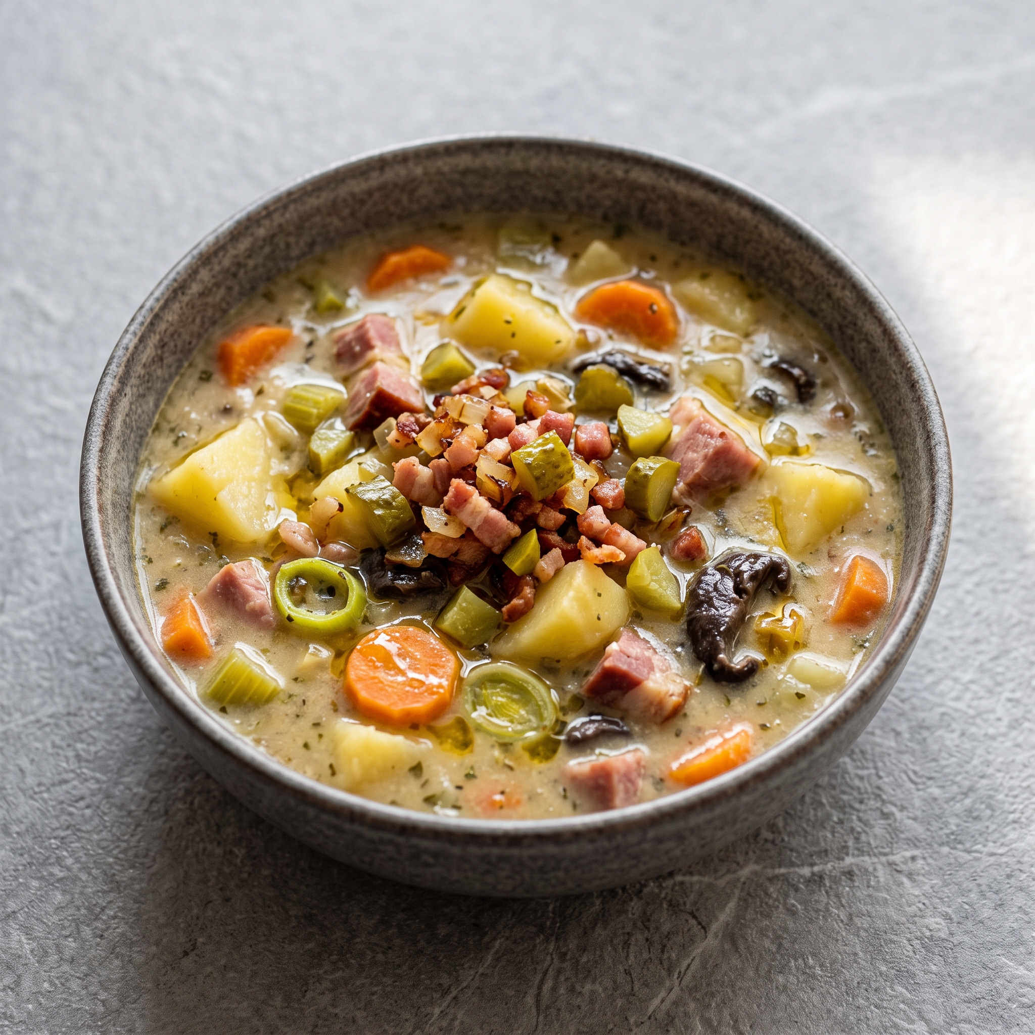 Spreewälder Kartoffelsuppe mit Kasseler