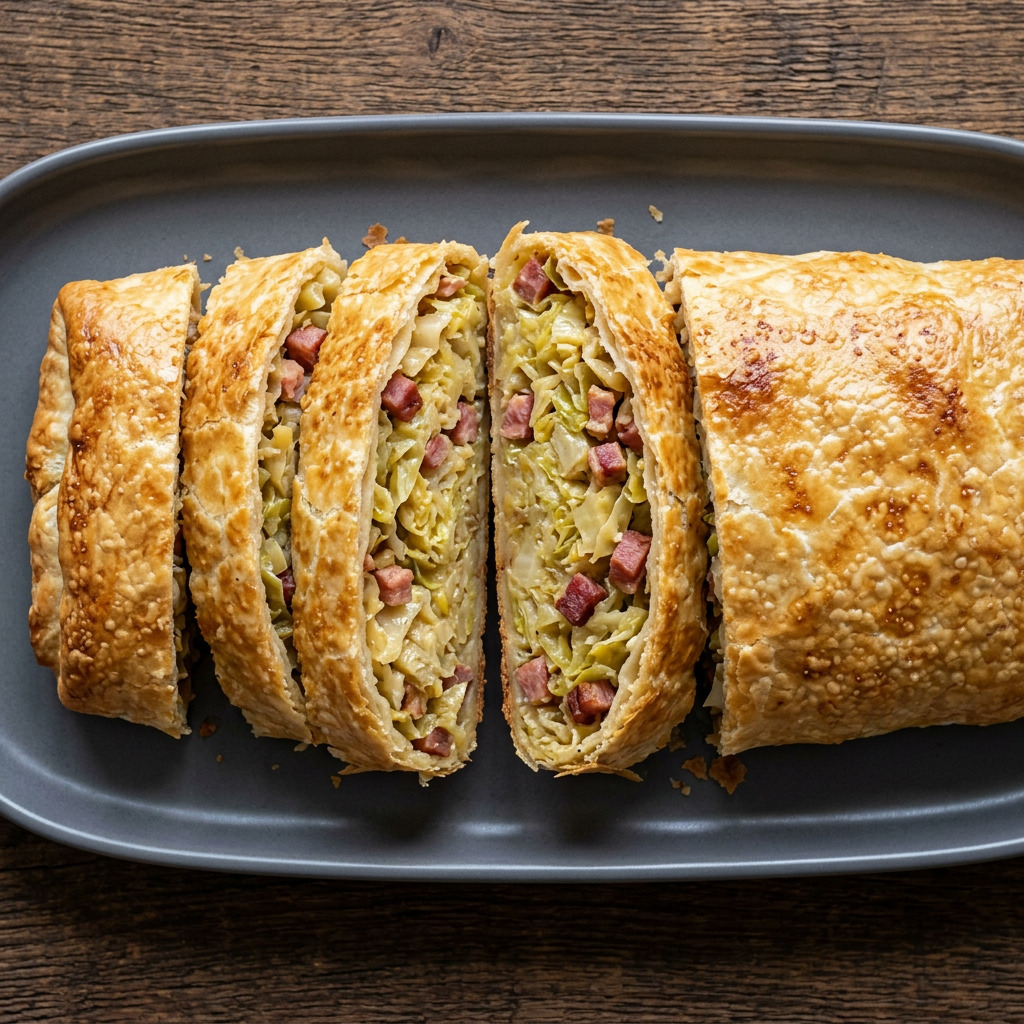 Thüringer Krautstrudel mit Speck