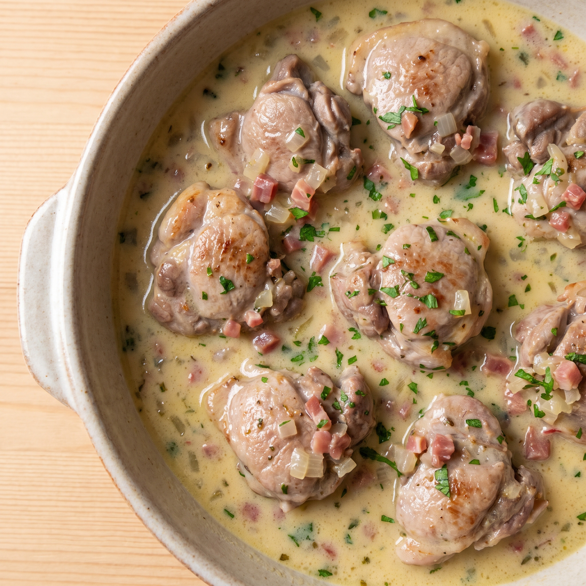 Zartes Lamm mit Zitronen-Ei-Sauce