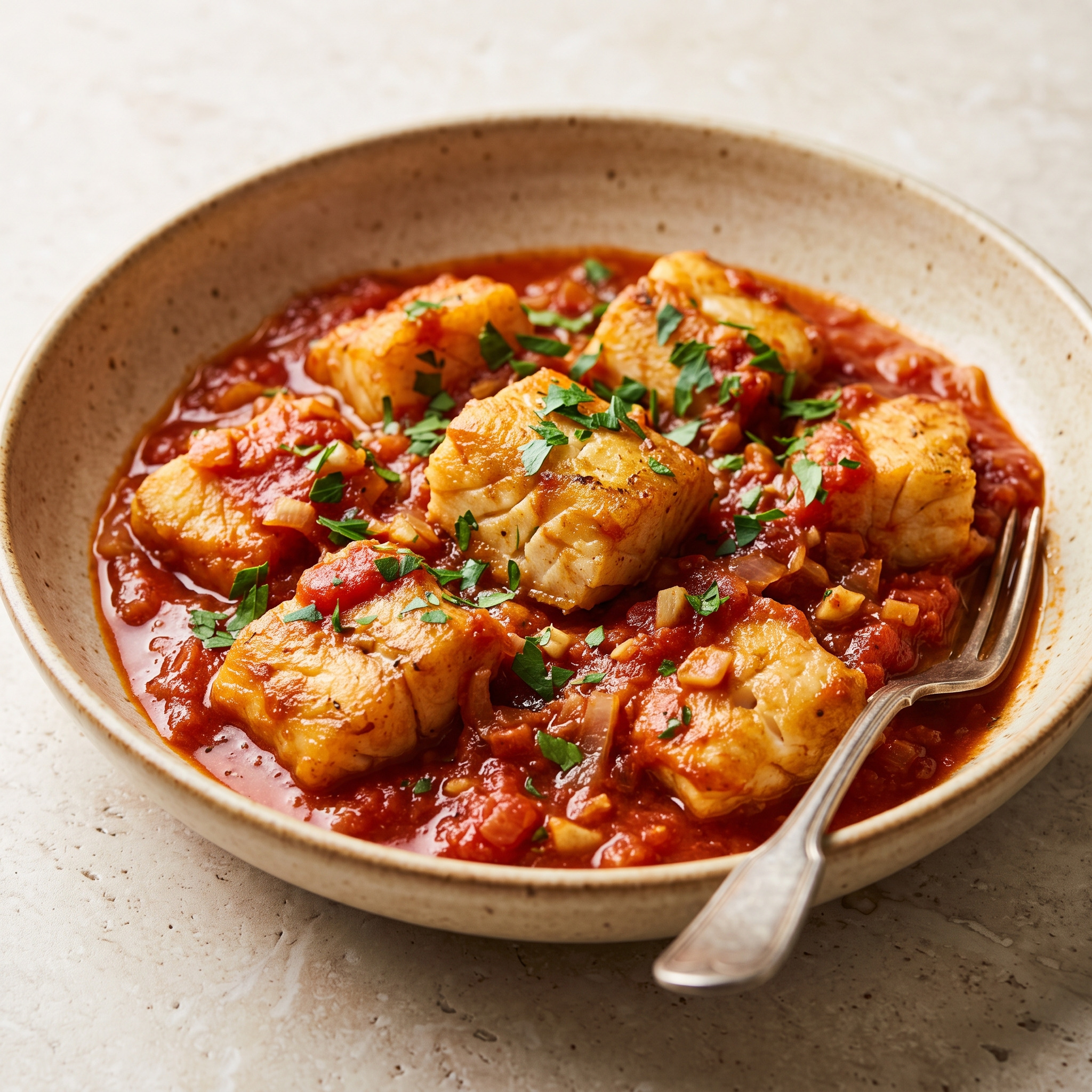 Baccalà alla livornese aus der Toskana