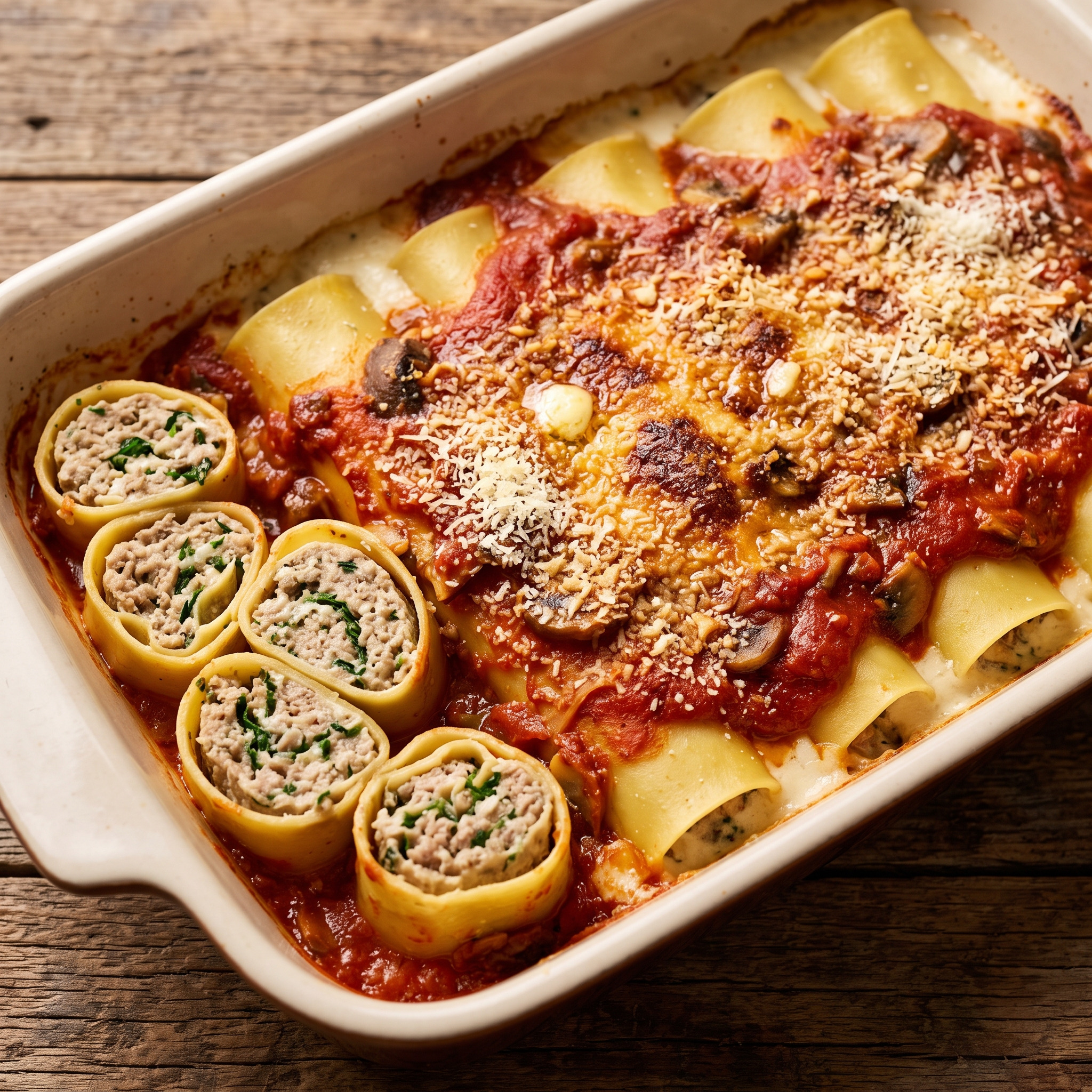 Cannelloni alla marchigiana: Ofenpasta aus den Marken