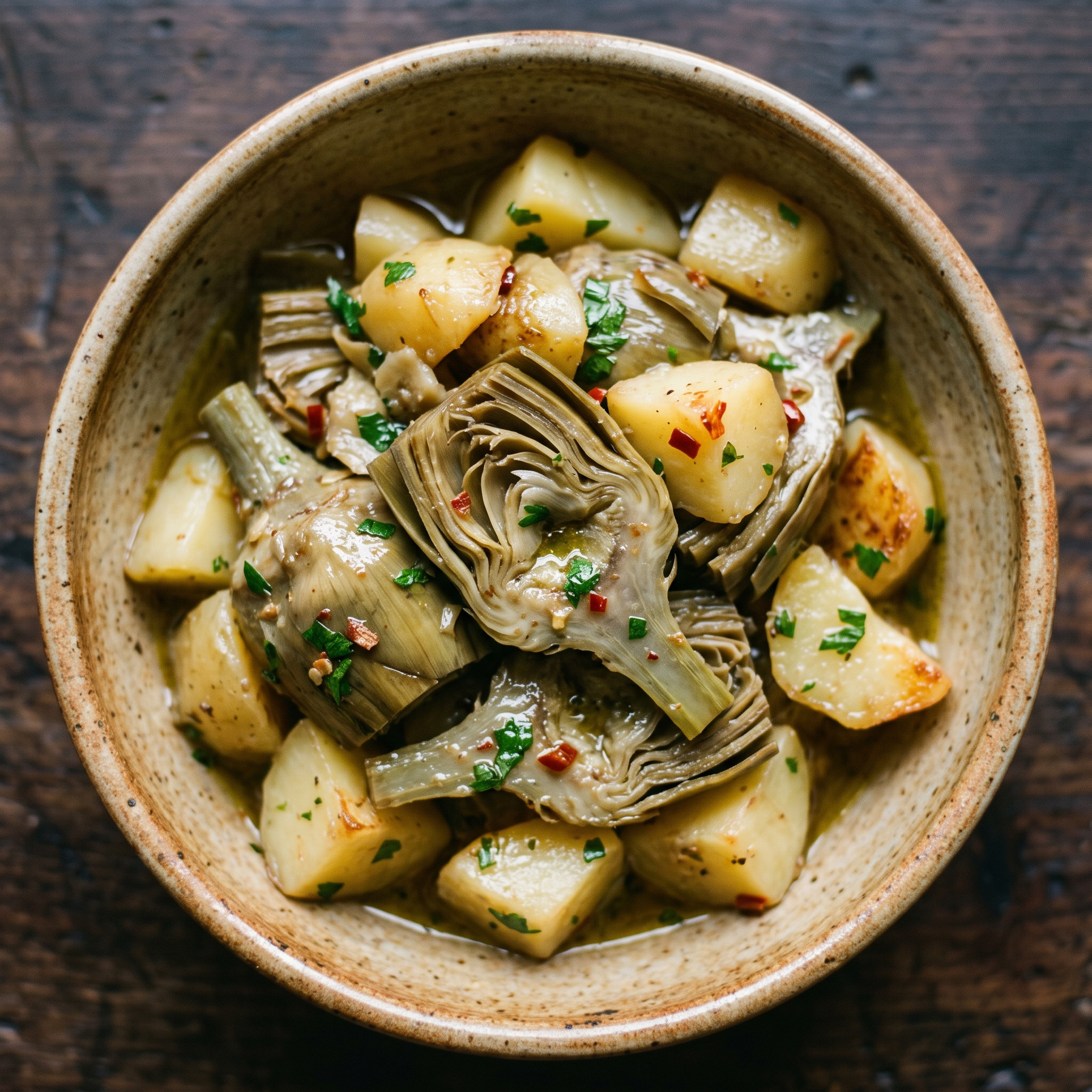 Carciofi alla sassarese – sardische Artischocken mit Kartoffeln