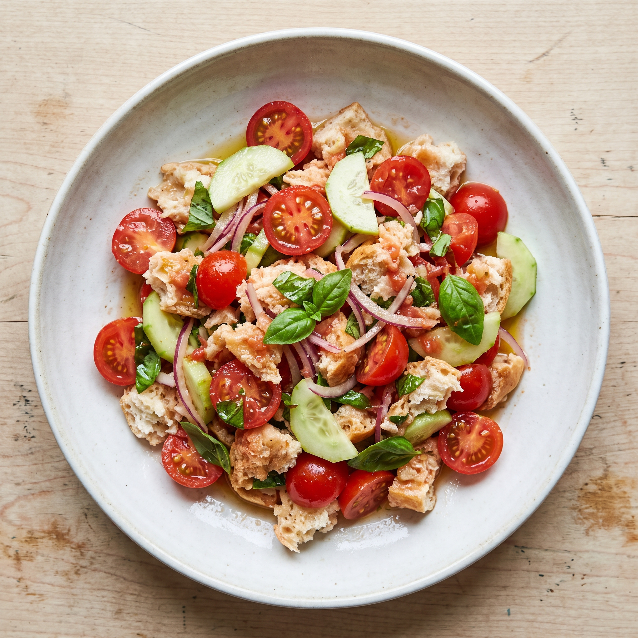 Cialledda fredda: Apuliens sättigender Brotsalat