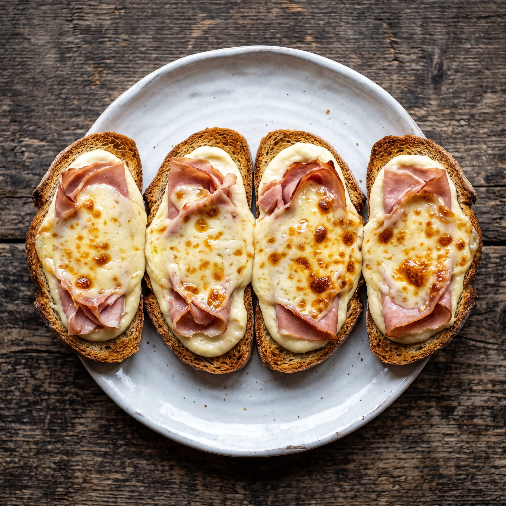 Knuspriges Brot, cremige Fontina