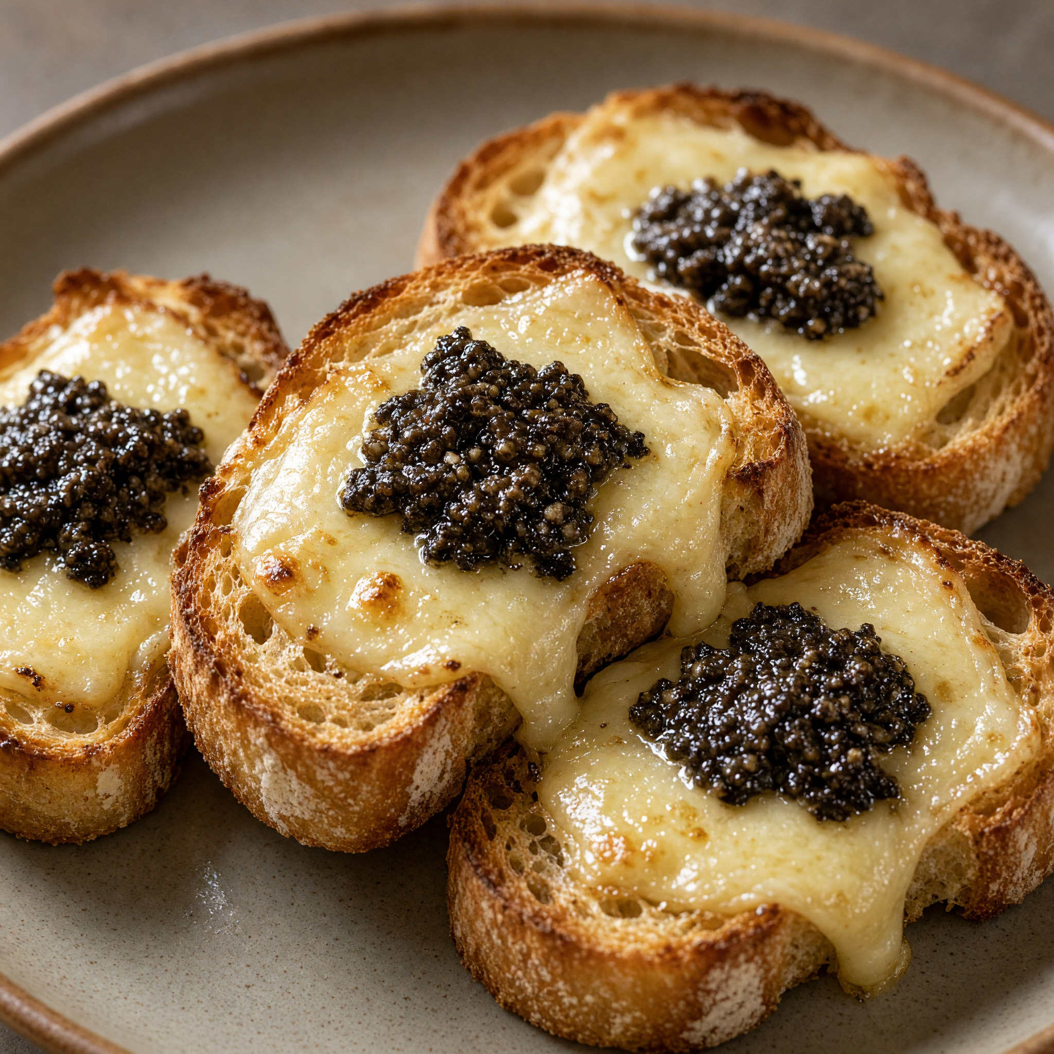 Knusprige Ofenhäppchen mit geschmolzenem Käse