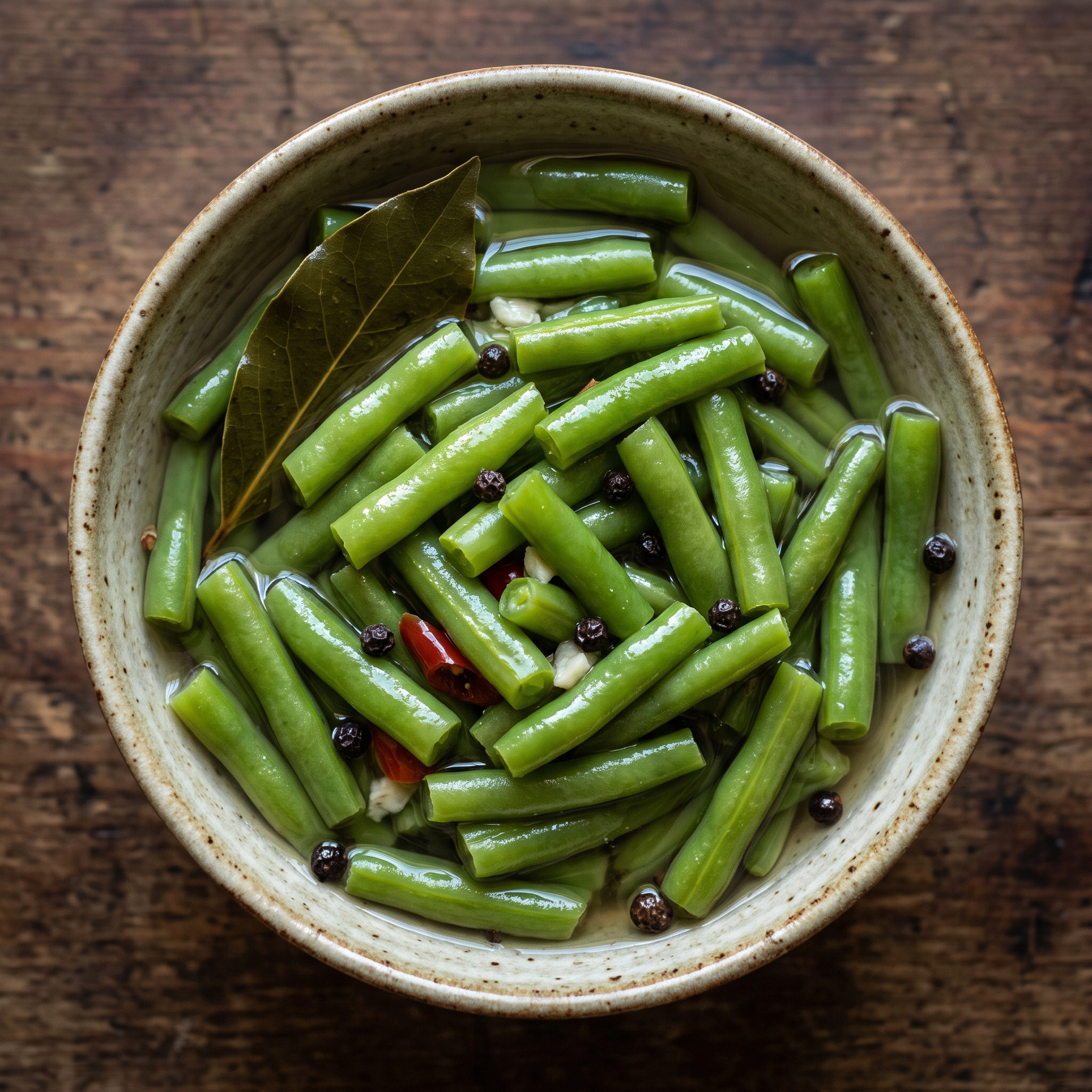Fagiolini sottaceto in agrodolce aus Sardinien
