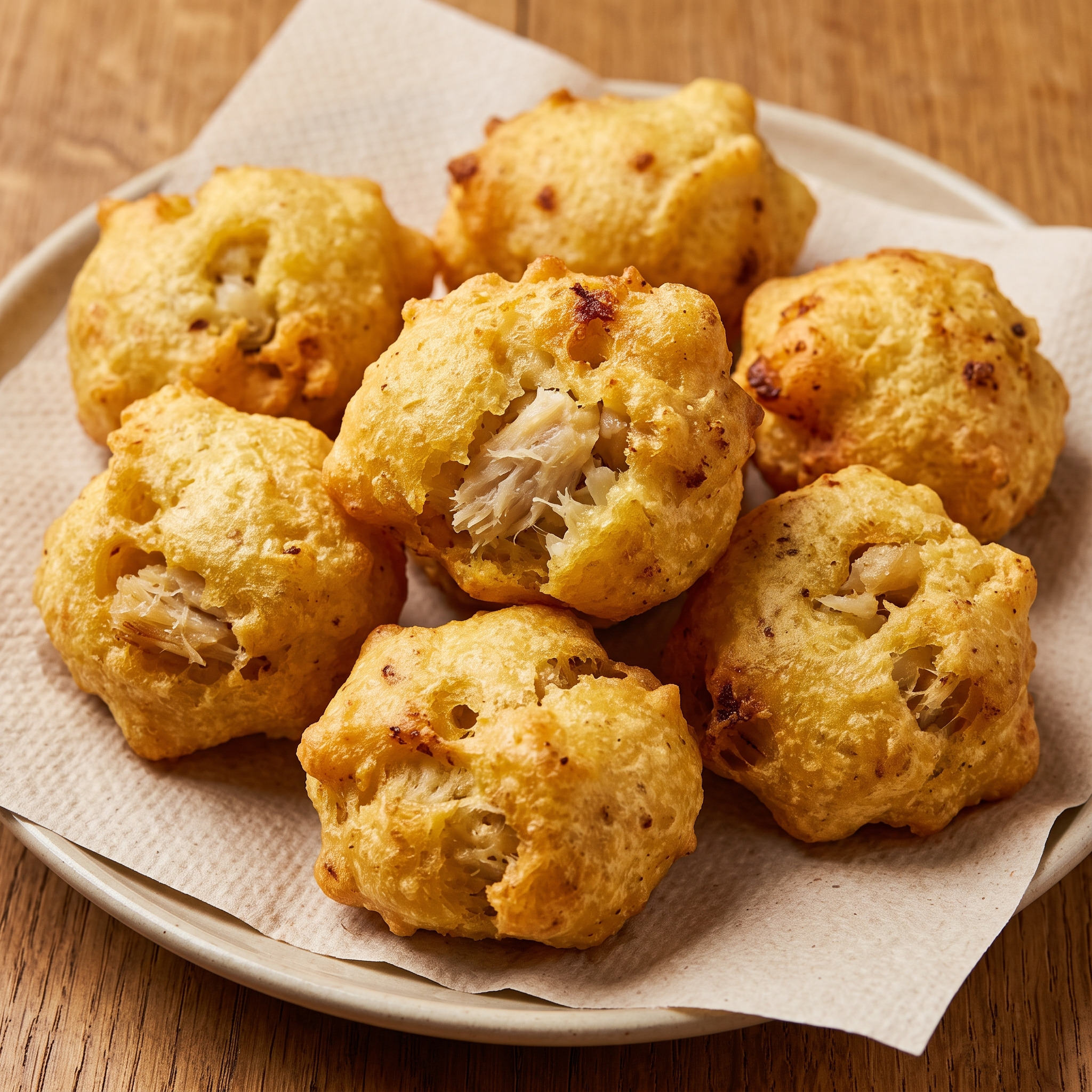 Frisceu di baccalà: Genuesische Kabeljau-Frittelle