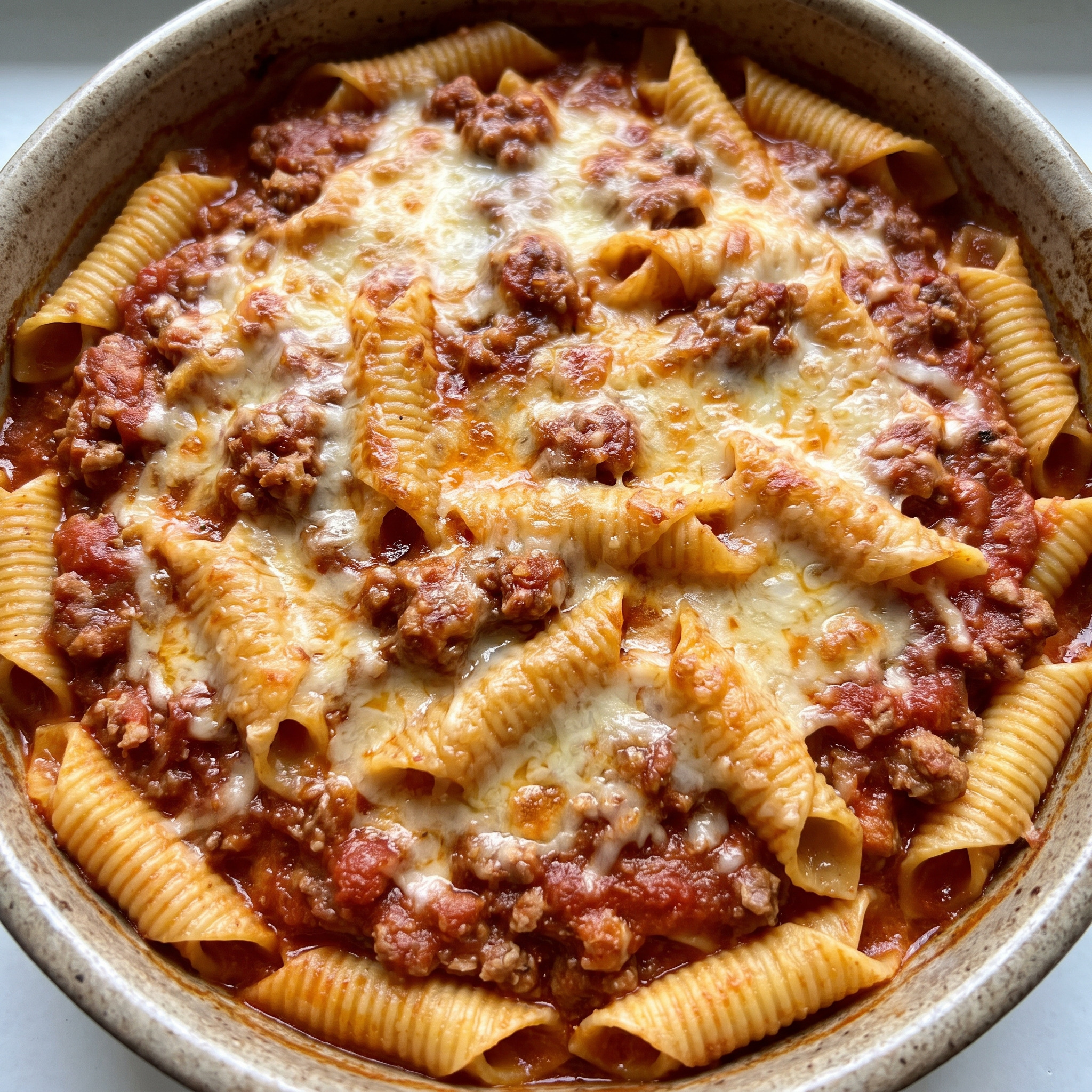 Garganelli al forno mit Fleischragù