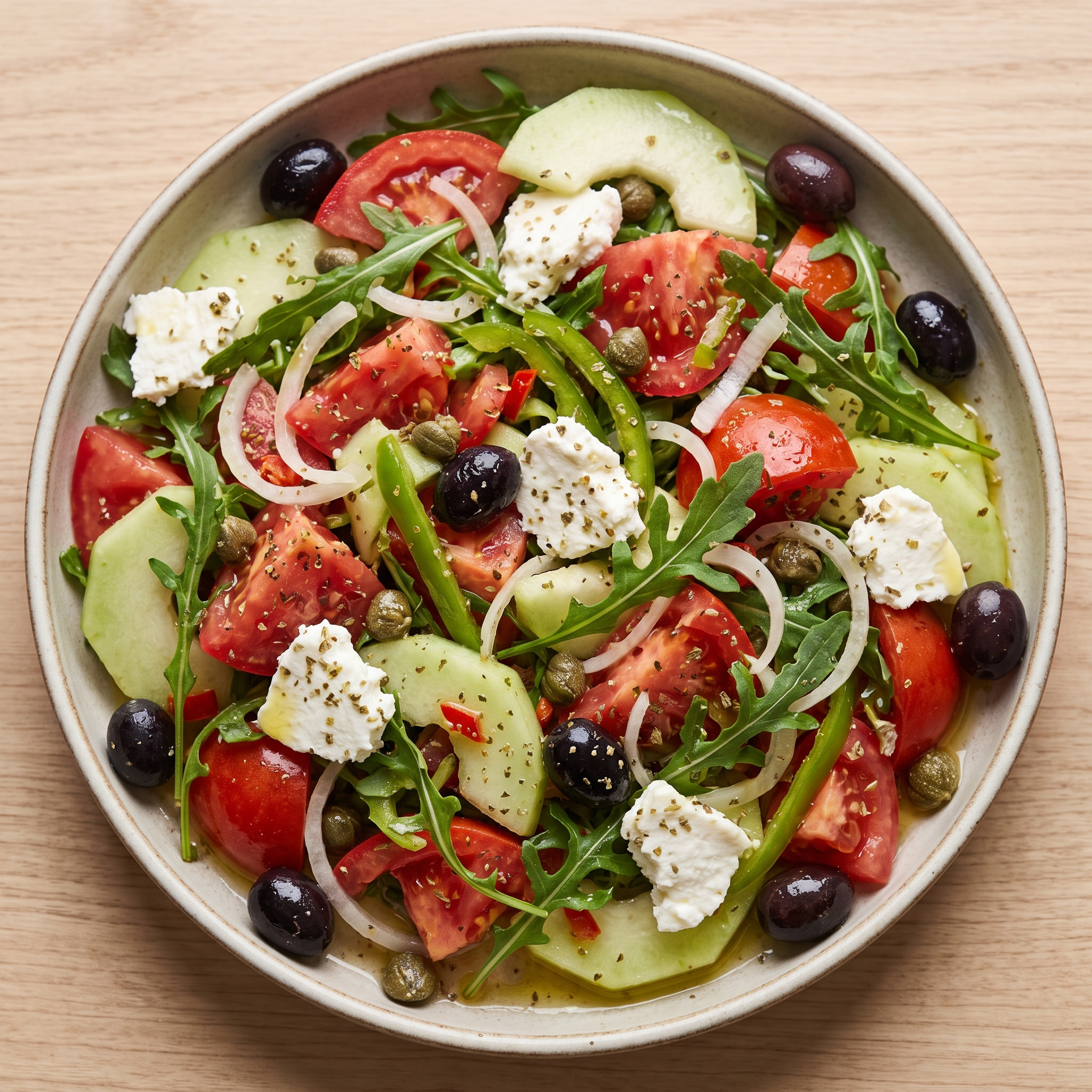 Insalata grika: Apuliens frischer Salat mit Puccia