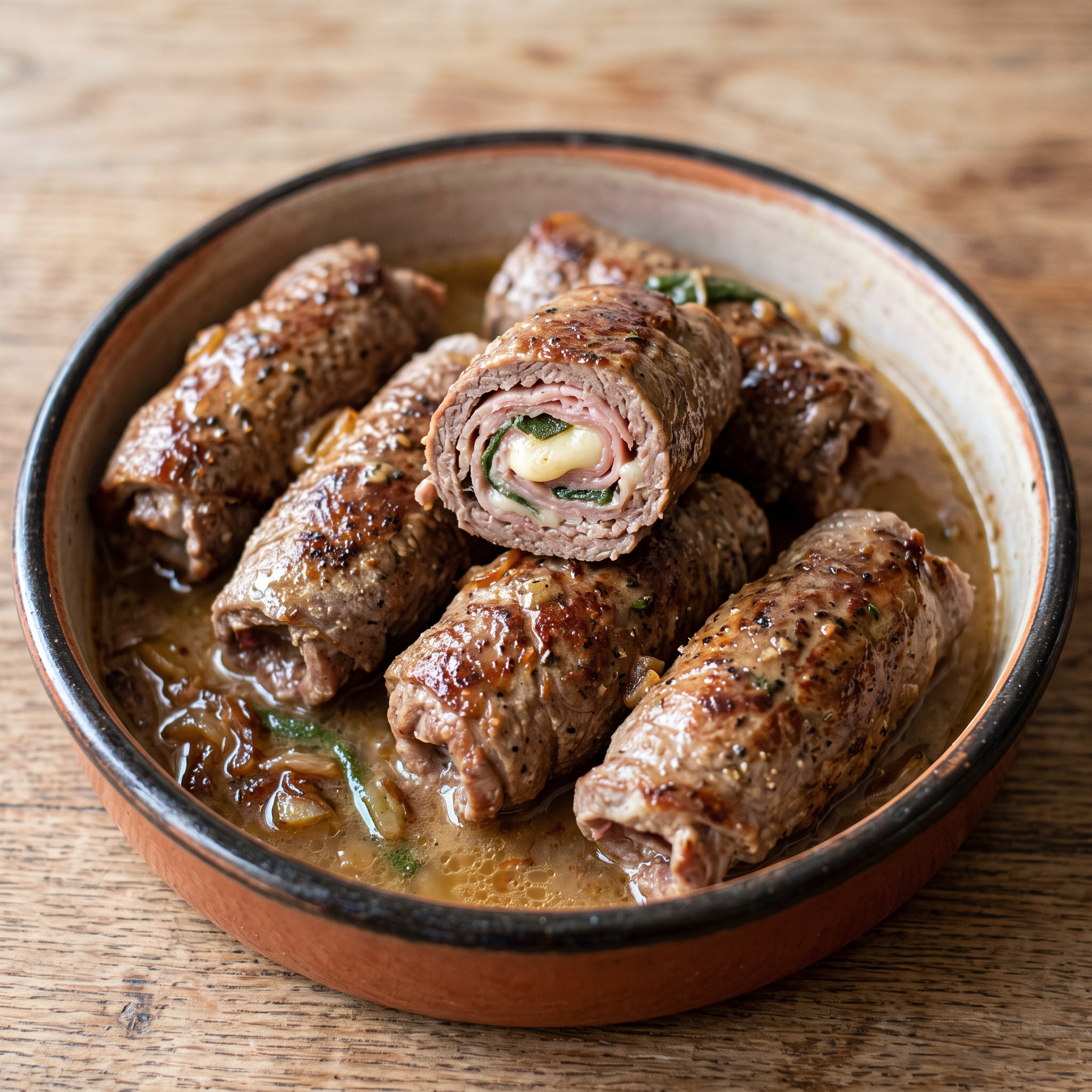 Involtini di carne alla piemontese